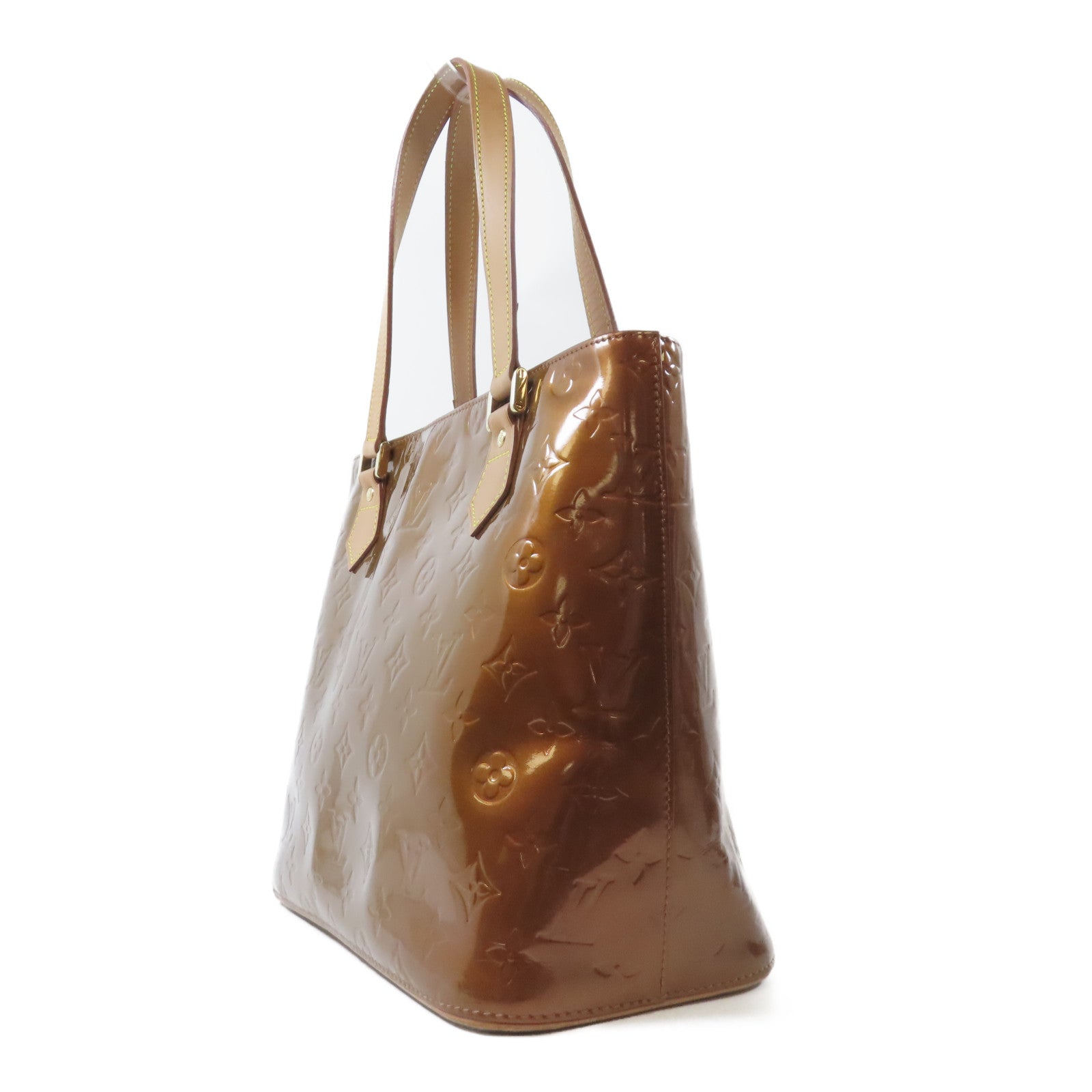 LOUIS VUITTON 【激減優惠】Vernis Houston金扣肩背袋啡色