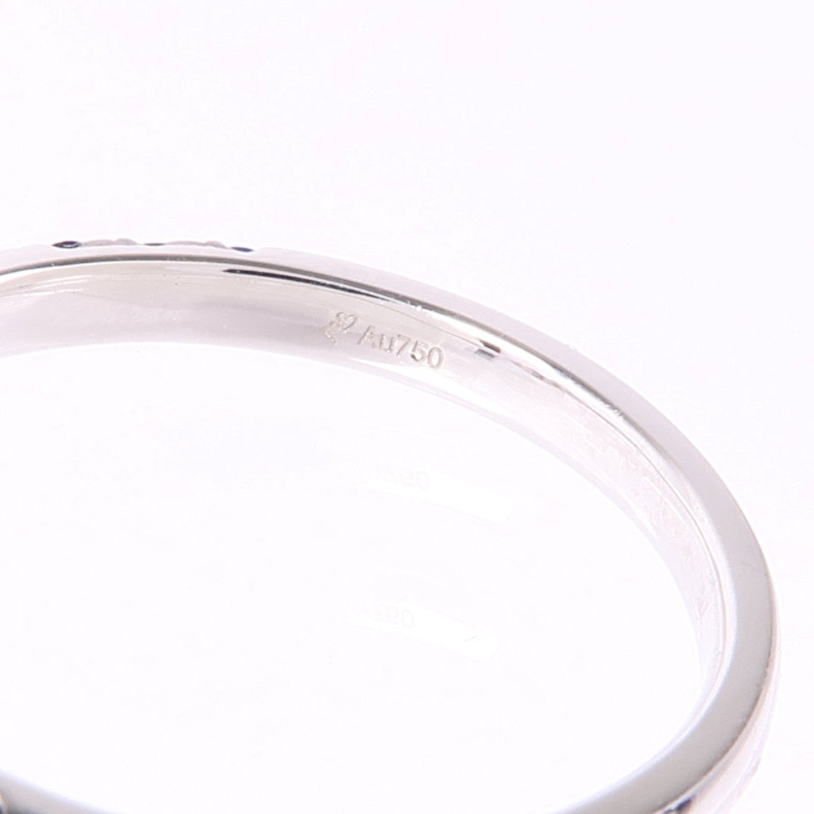 JEWELRY 【激減優惠】18K白金Sapphire/Diamond Ring藍寶石/鑽石戒指US#6.25