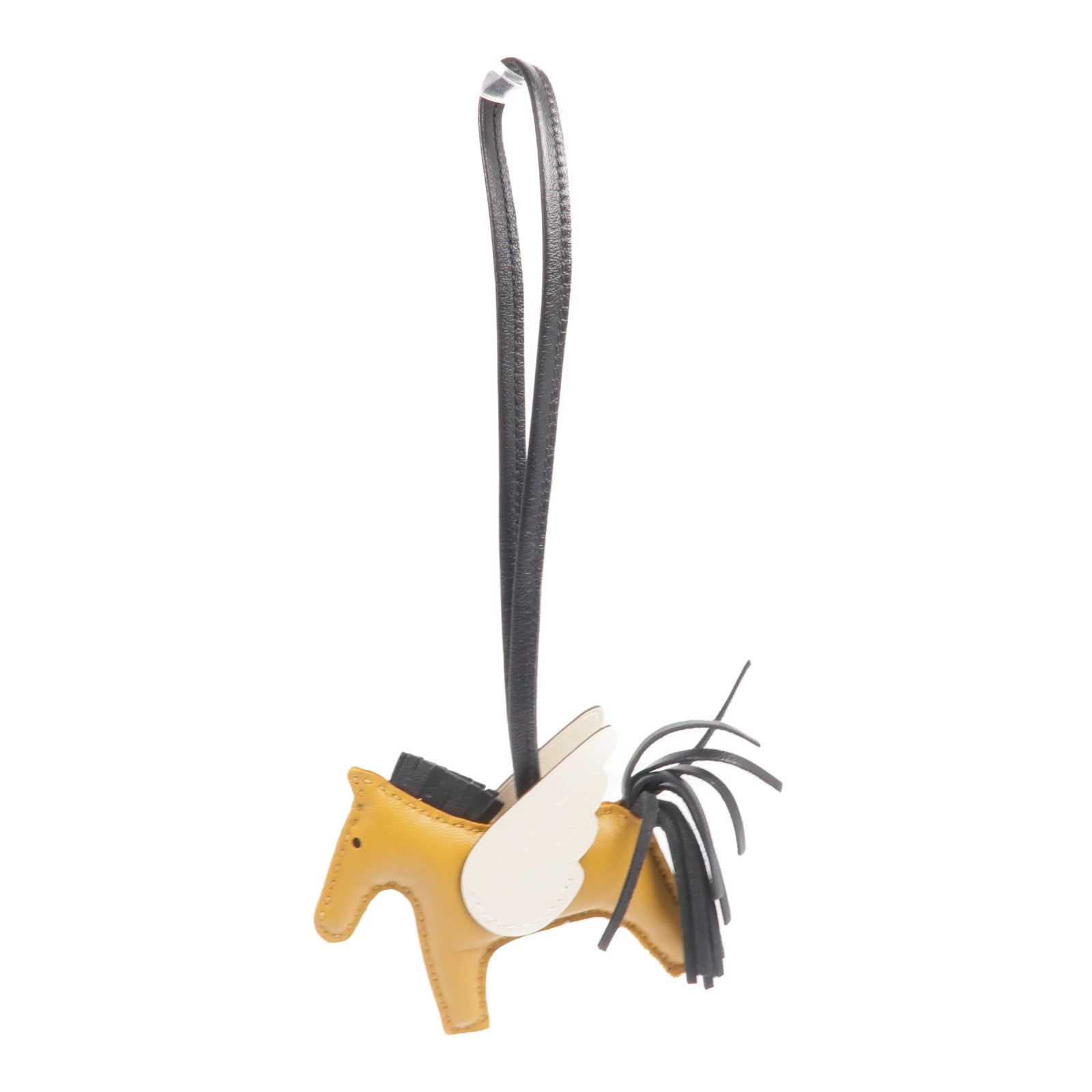 HERMES Milo/Swift皮革Rodeo Pegase PM掛飾