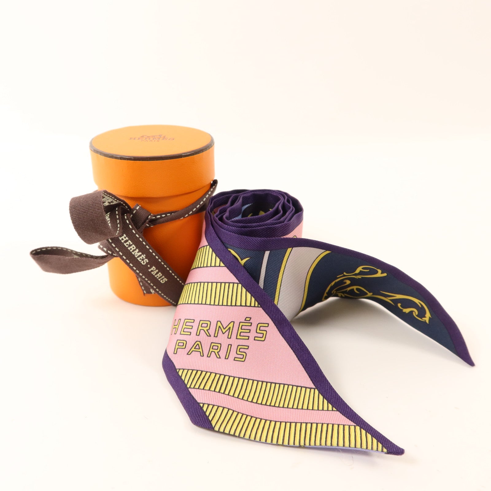 HERMES 絲質Twilly絲巾