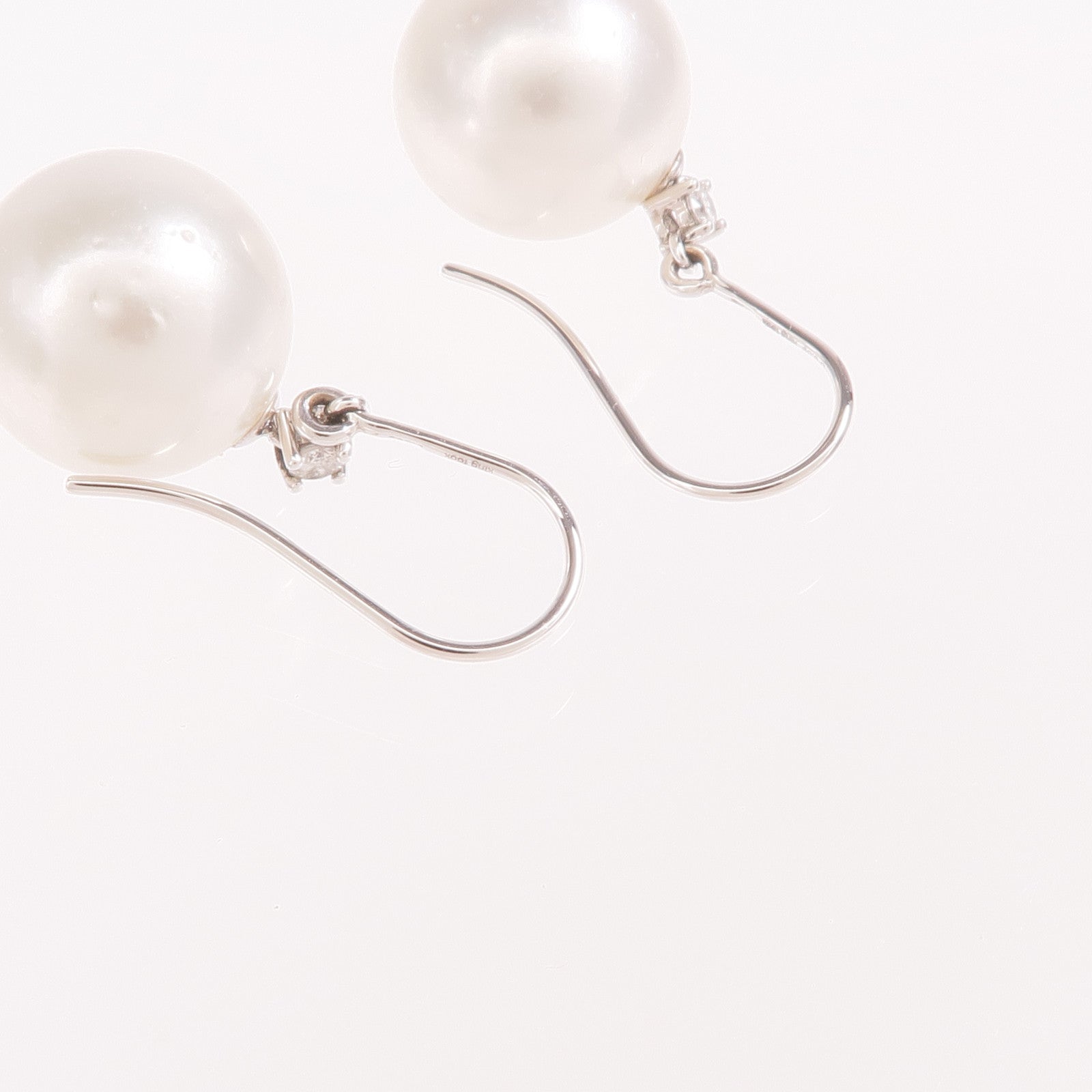 JEWELRY 18K白金Pearl Diamond Earrings珍珠/鑽石耳環