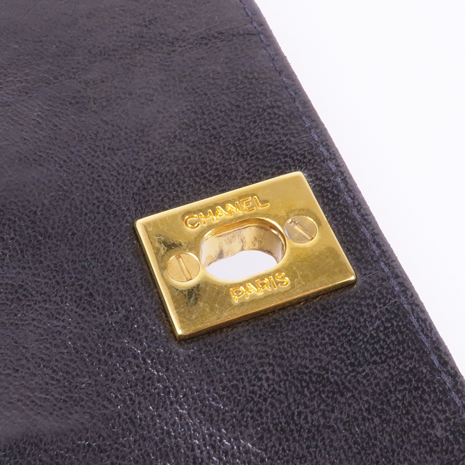 CHANEL 天鵝絨Vintage Velvet Shoulder金扣肩背袋