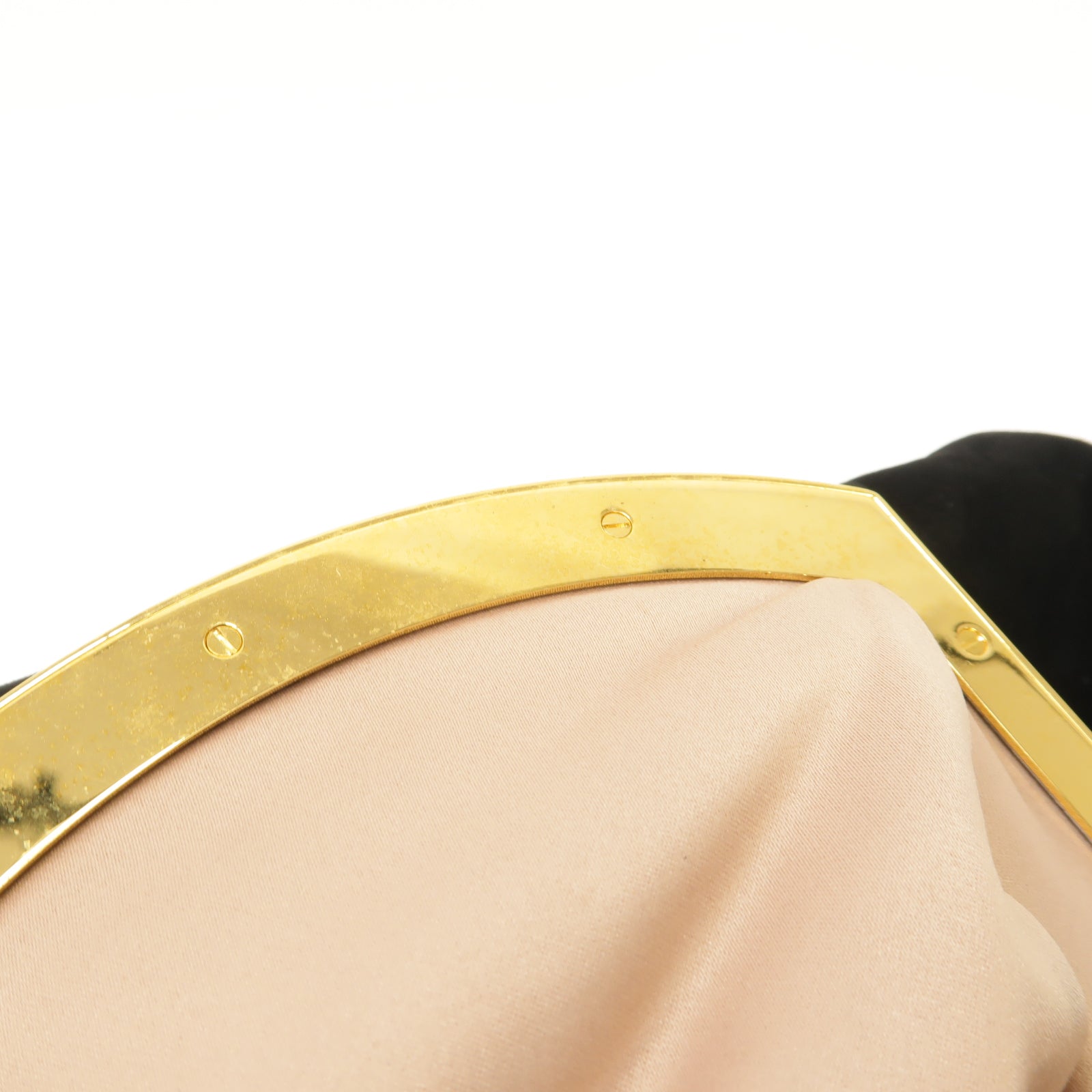 Miu Miu 麂皮皮革Shoulder Bag金扣肩背袋黑色