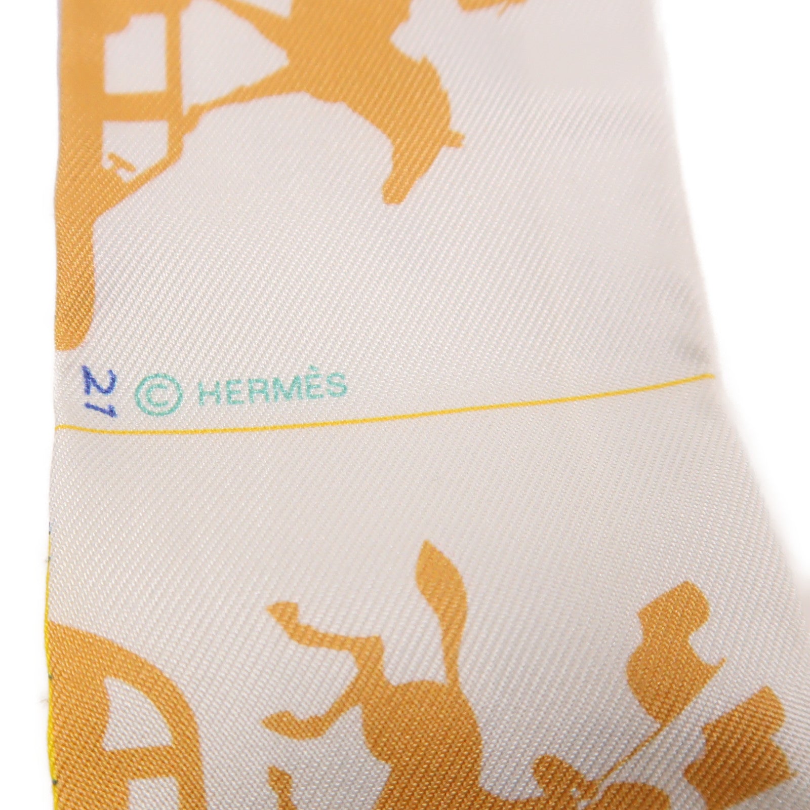 HERMES 絲質Twilly絲巾