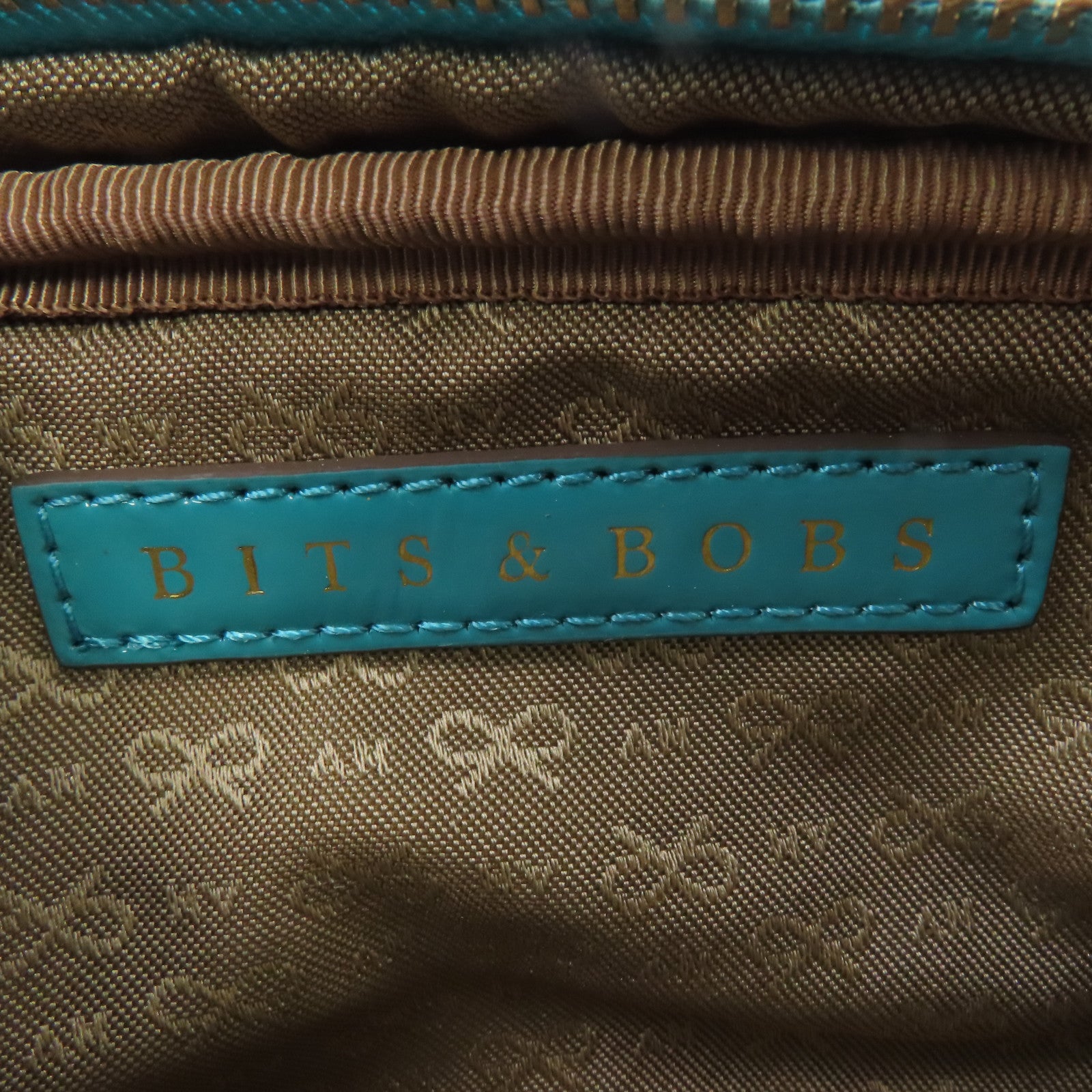 ANYA HINDMARCH 【激減優惠】尼龍Clutch Bag金扣手拿包藍色
