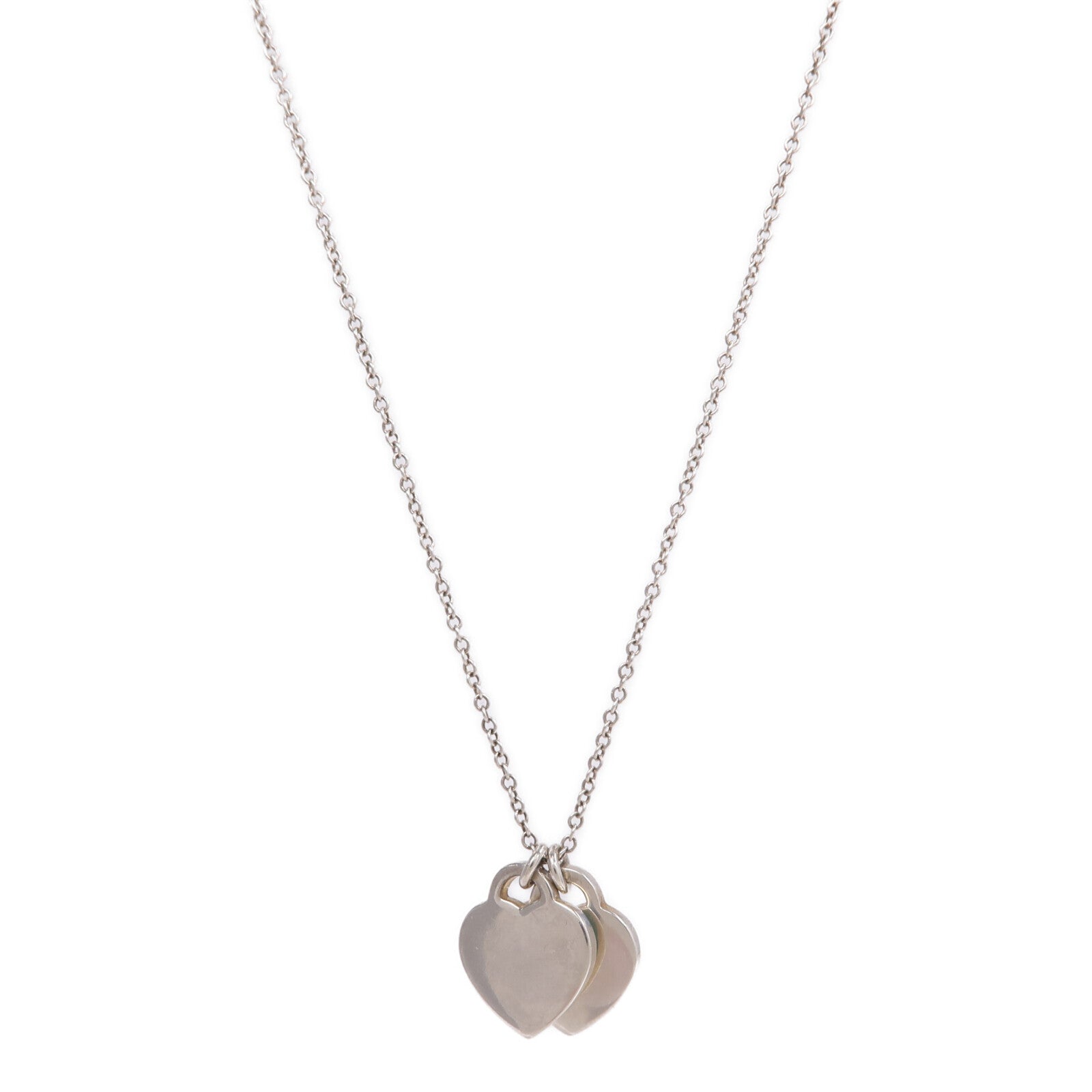 TIFFANY＆CO 925純銀Return To Tiffany Diamond Necklace鑽石項鍊