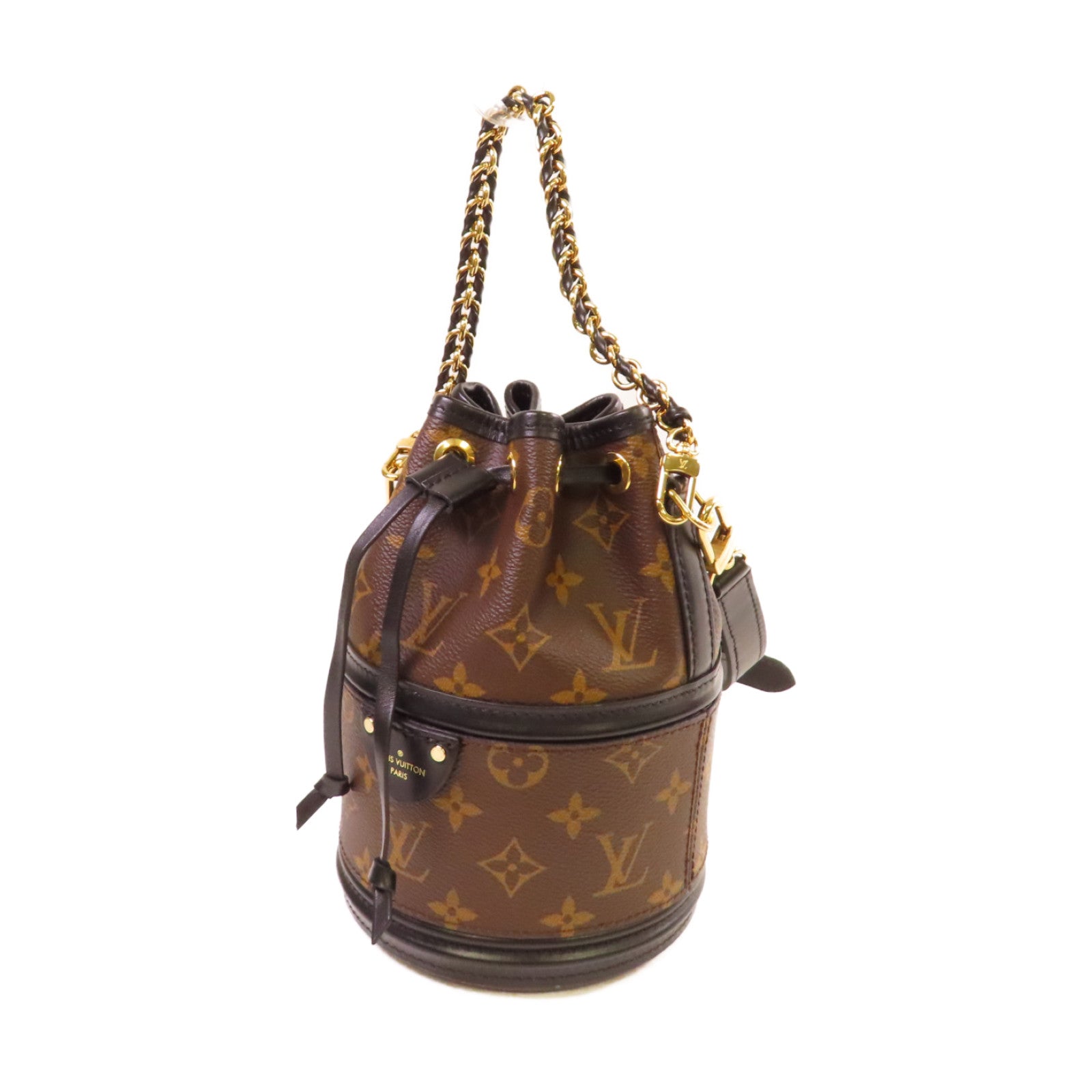 LOUIS VUITTON Monogram Canoe 2Way Shoulder Bag金扣手挽肩背兩用袋啡色