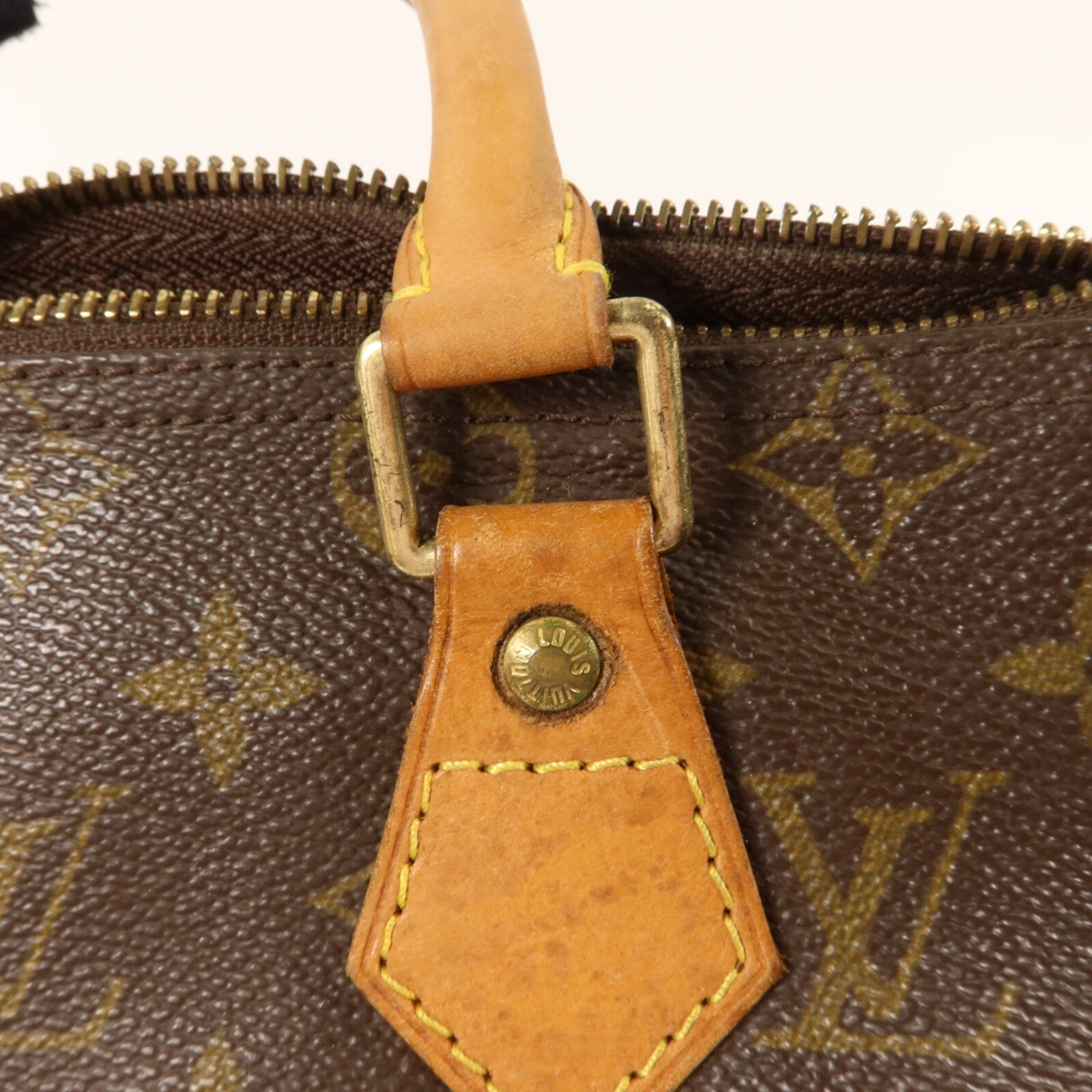 LOUIS VUITTON Monogram Speedy 25金扣手挽袋