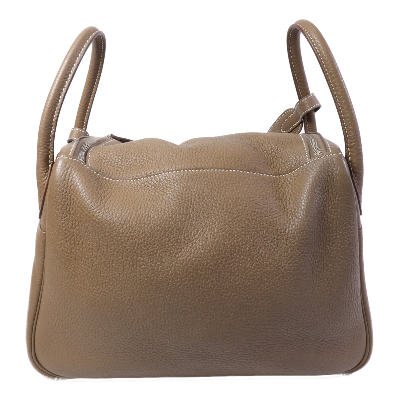 HERMES Clemence皮革Lindy 30手挽肩背兩用袋Etoupe