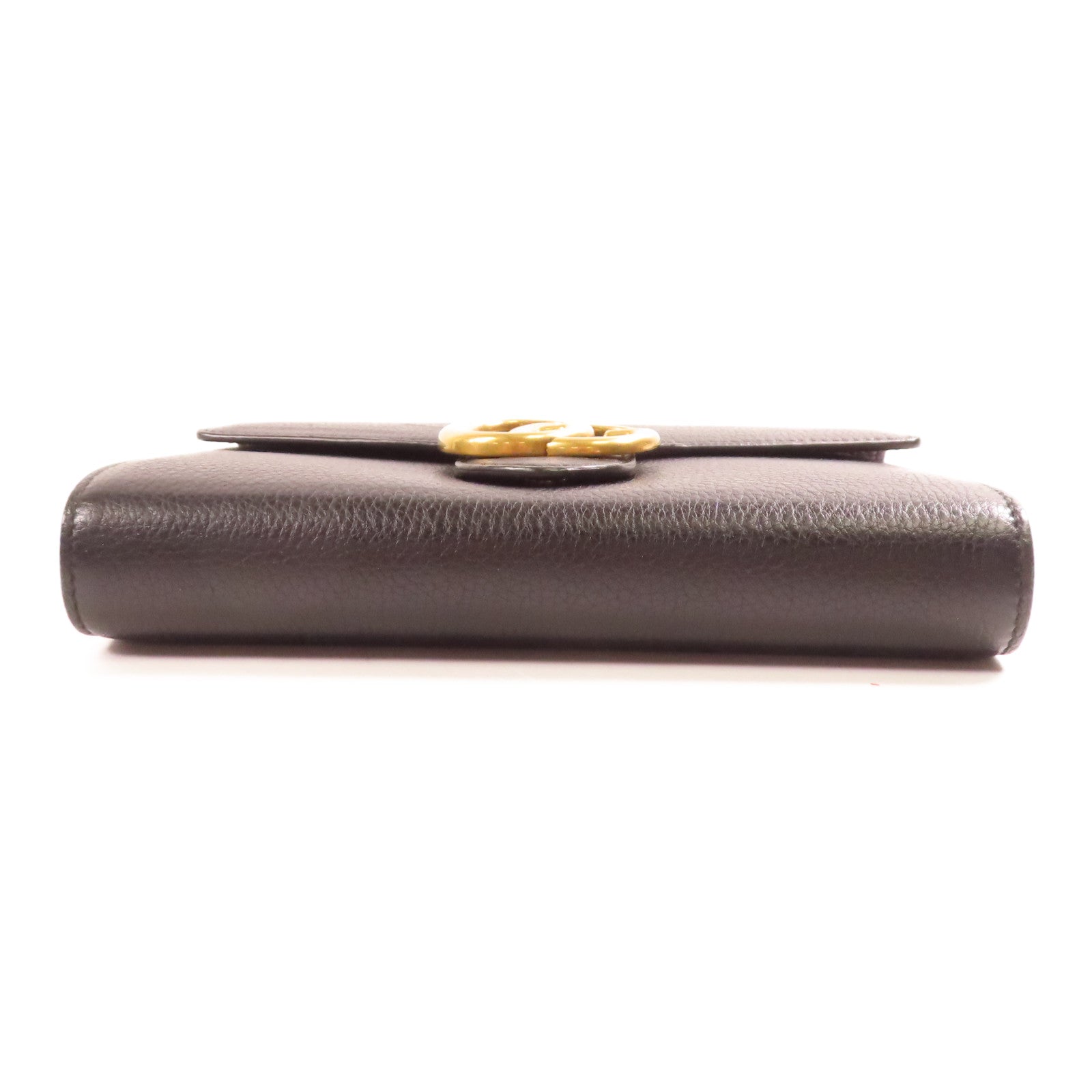 GUCCI GHW Chain Shoulder Bag Calfskin Leather 401232 Black