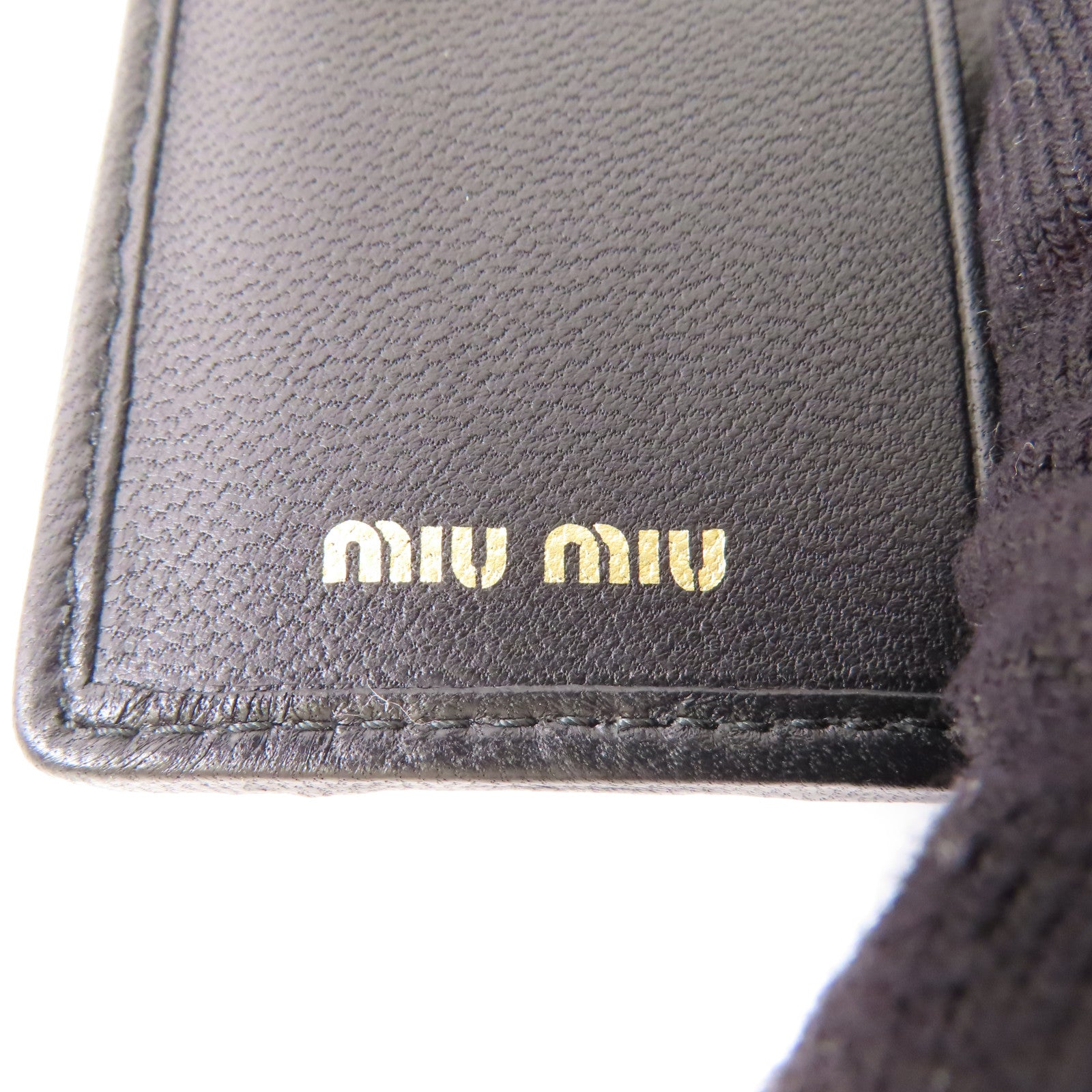 Miu Miu 羊皮皮革Wallet金扣錢包