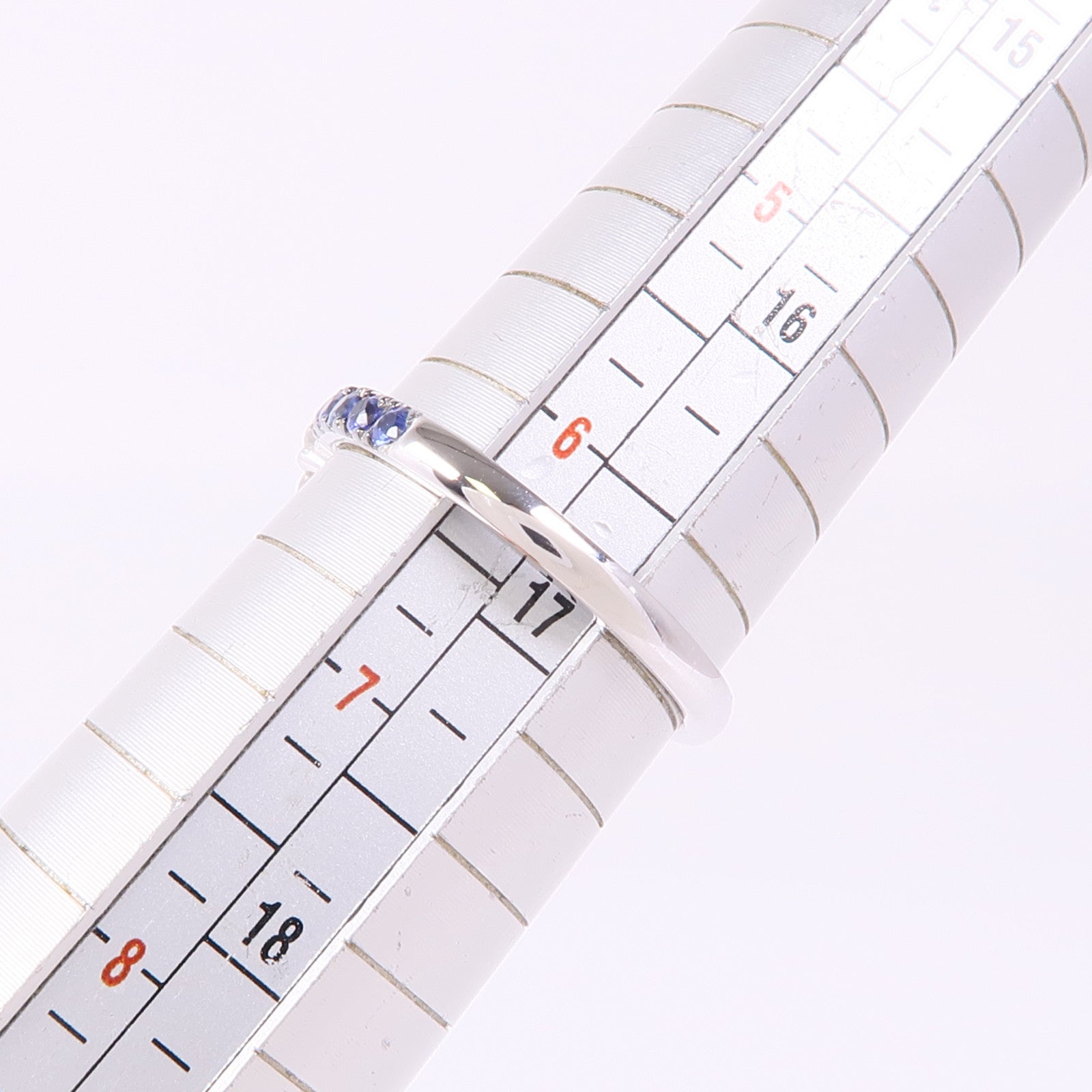 JEWELRY 18K白金Sapphire/Diamond Ring藍寶石/鑽石戒指US#6.25