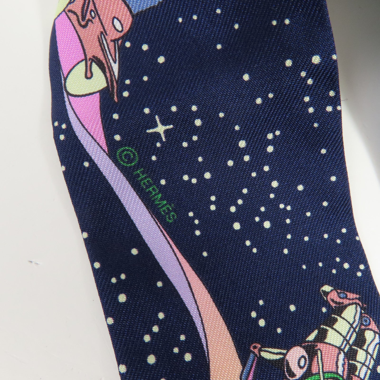 HERMES 絲質Twilly絲巾