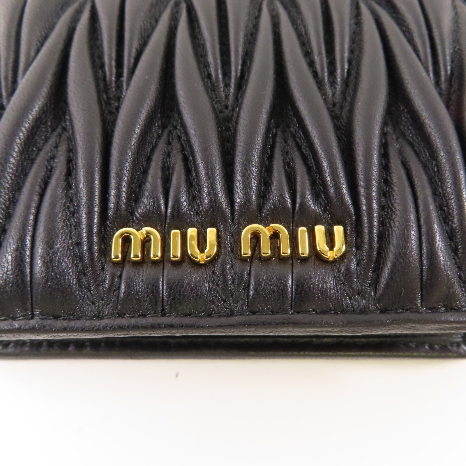 Miu Miu 羊皮皮革Wallet金扣錢包