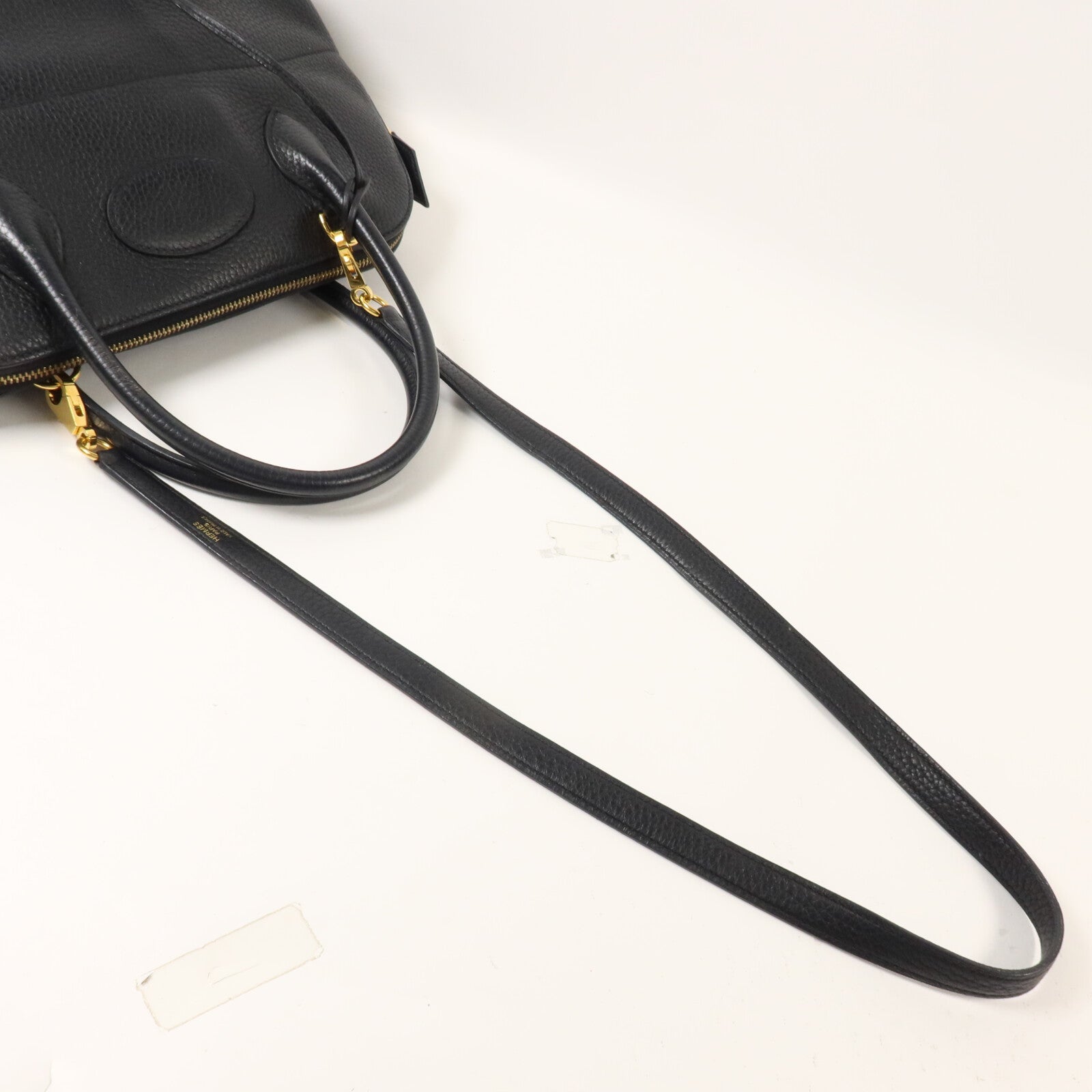 HERMES Clemence皮革Bolide 31手挽肩背兩用袋Noir