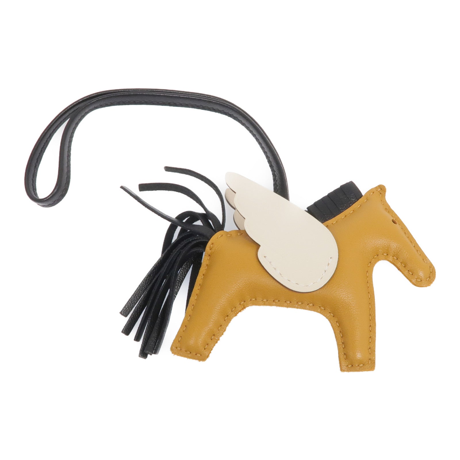 HERMES Milo/Swift皮革Rodeo Pegase PM掛飾