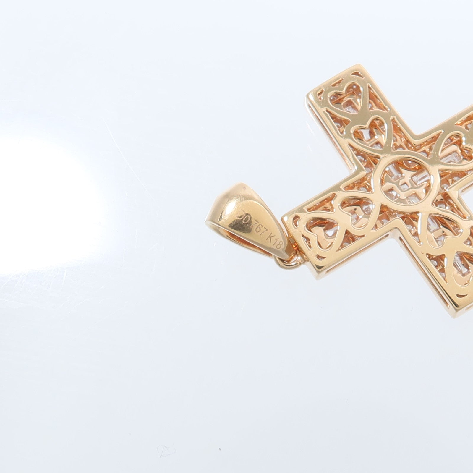 JEWELRY 18K玫瑰金Diamond Pendant鑽石吊墜