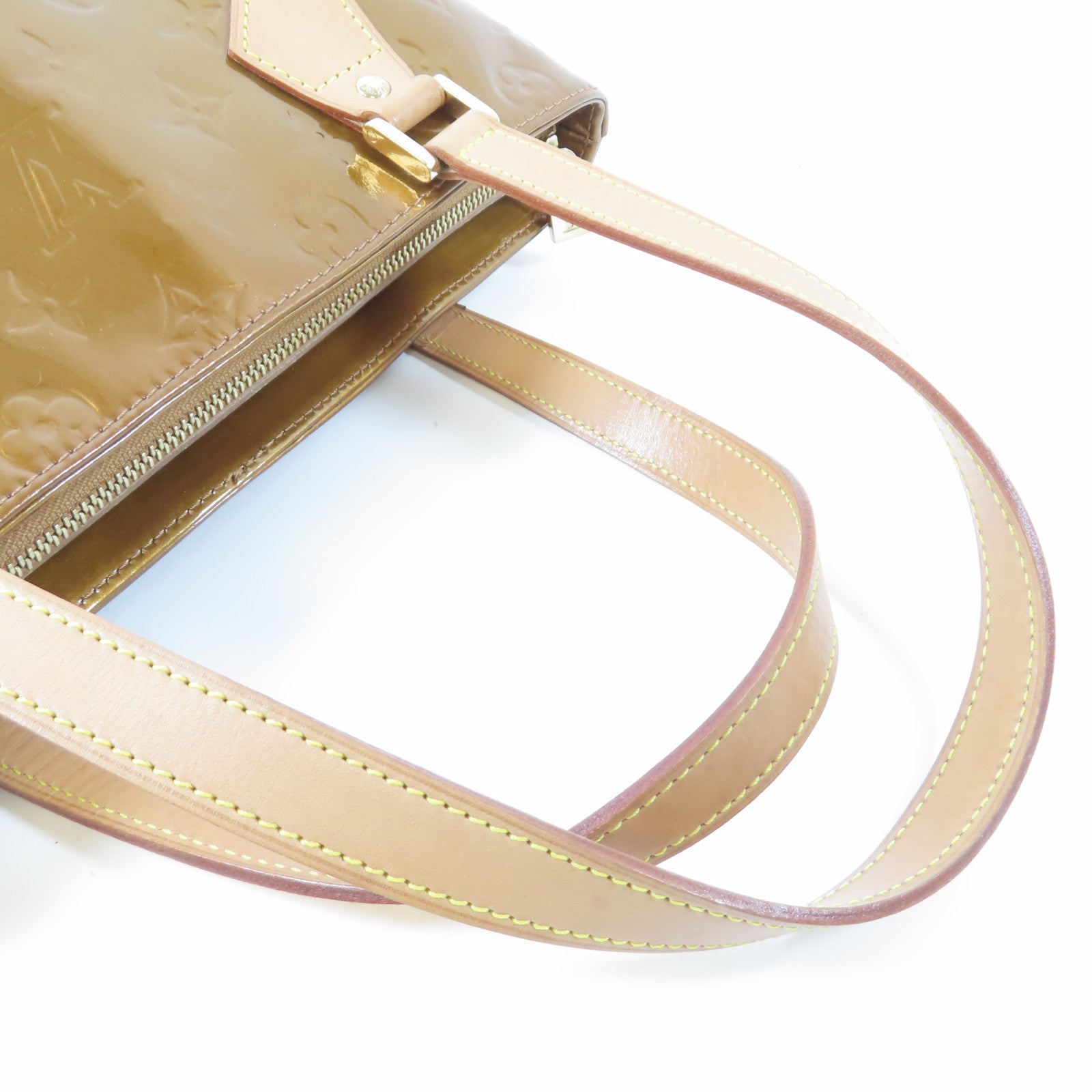 LOUIS VUITTON 【激減優惠】Vernis Houston金扣肩背袋啡色