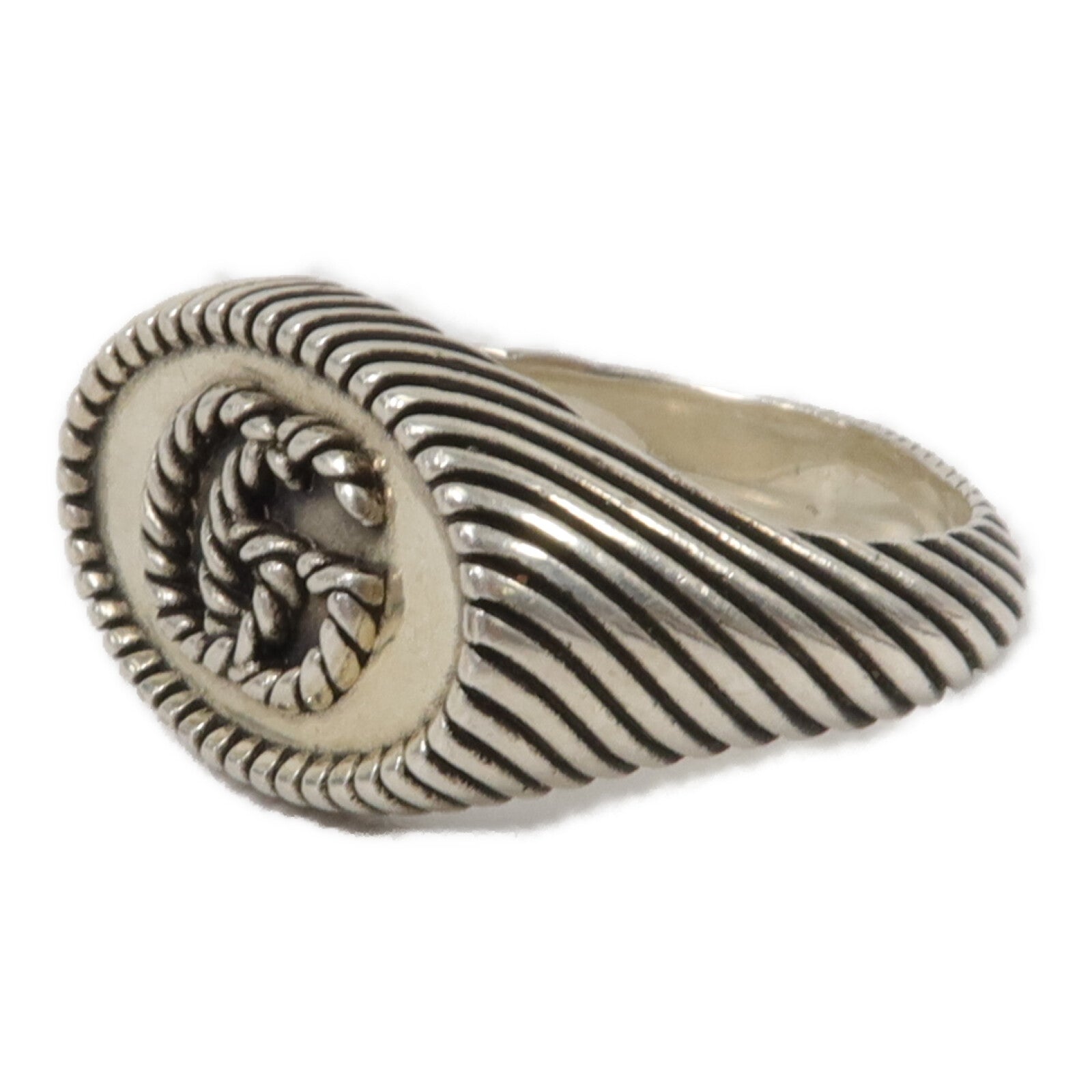 GUCCI 925純銀Sterling Silver GG Signet Ring戒指