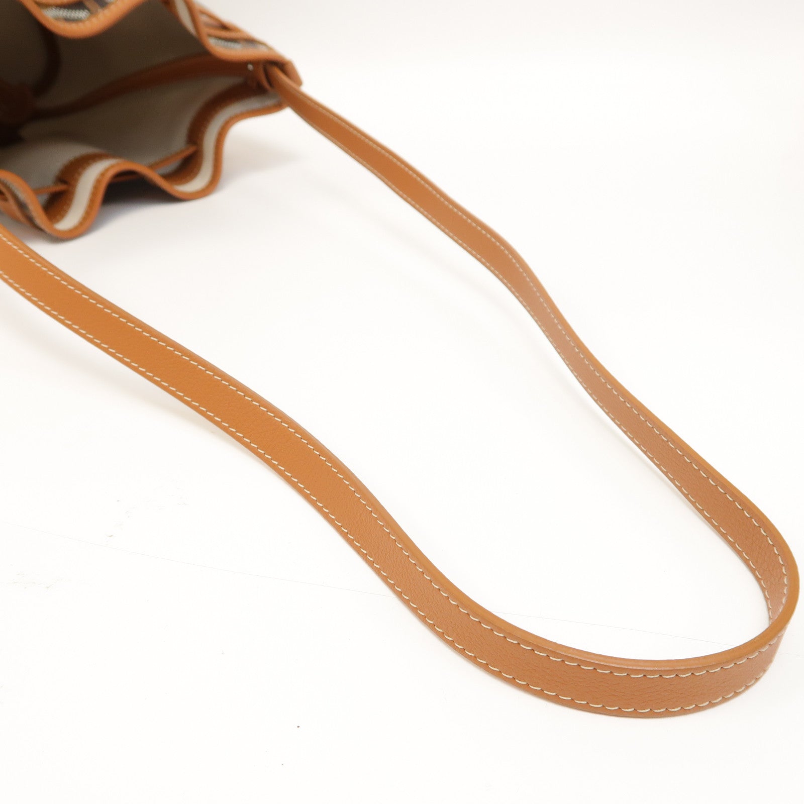GOYARD 塗層帆布Petit Flot Bucket銀扣肩背袋啡色