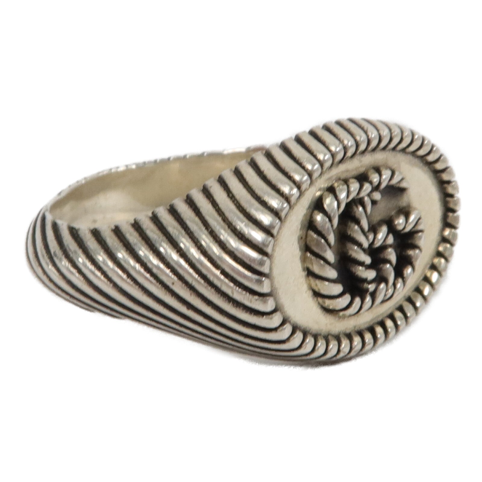 GUCCI 925純銀Sterling Silver GG Signet Ring戒指