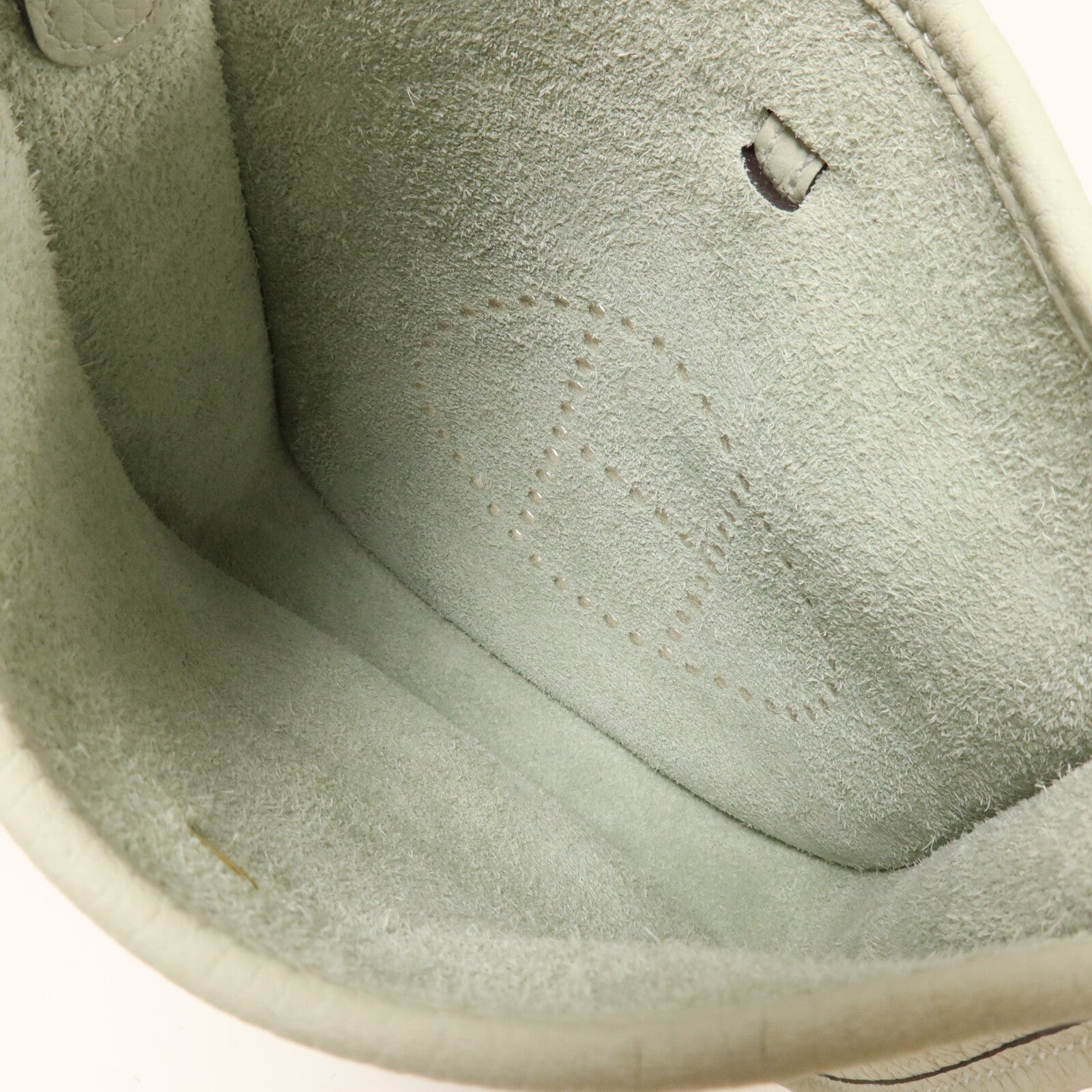 HERMES Clemence皮革Evelyne TPM肩背袋Gris Neve