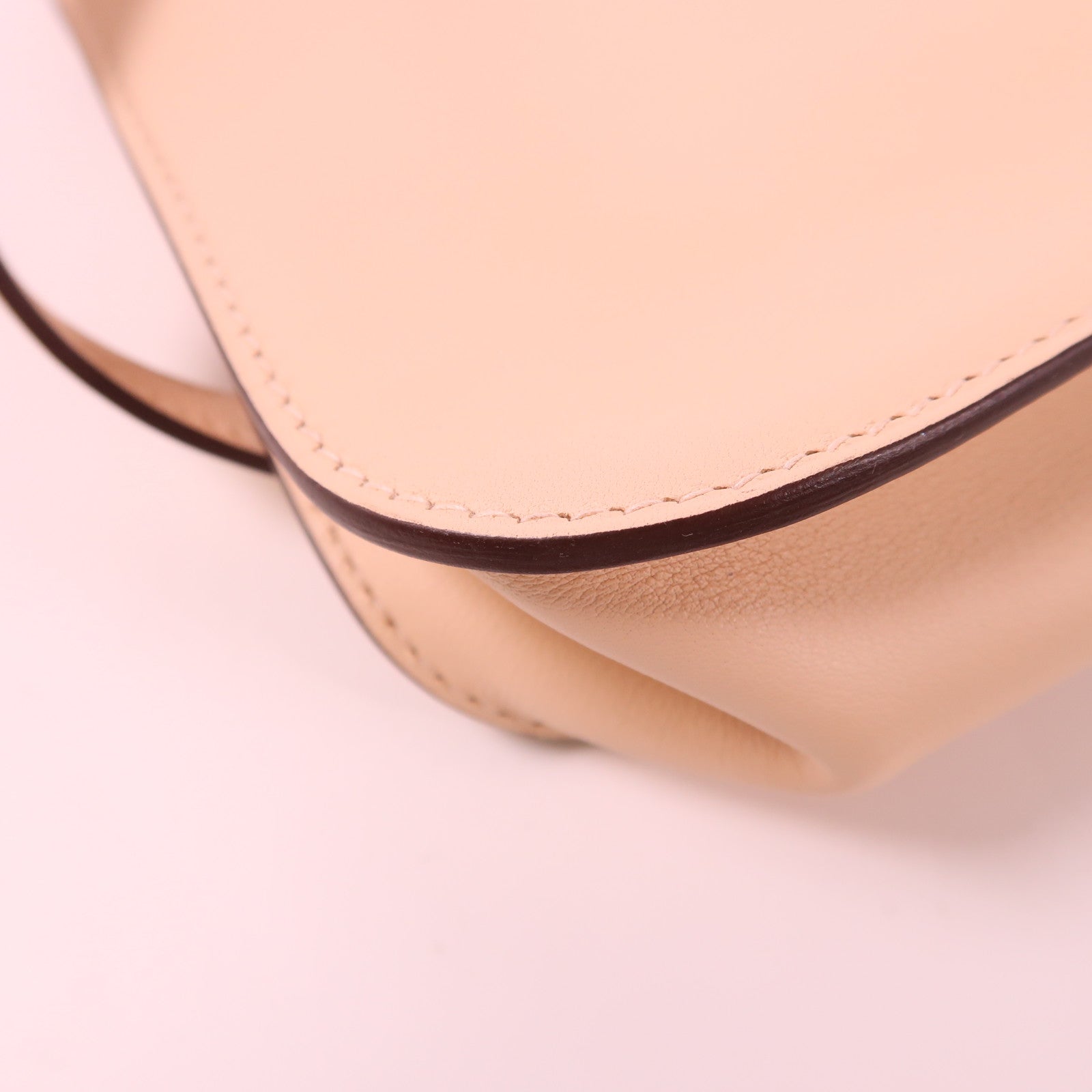 HERMES PHW Mini Halzan 2way Shoulder Bag Swift Leather Rose Eglantine