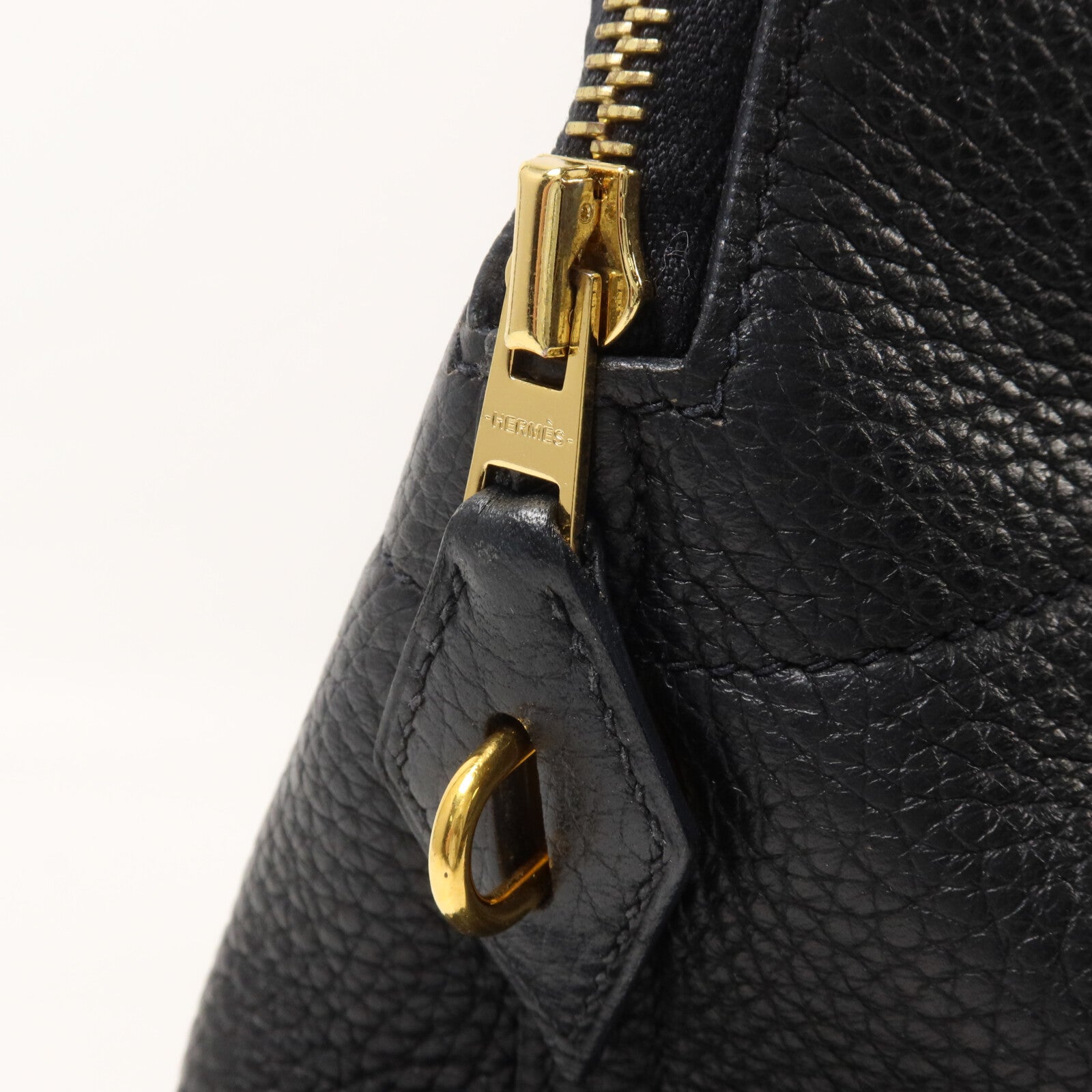 HERMES Clemence皮革Bolide 31手挽肩背兩用袋Noir