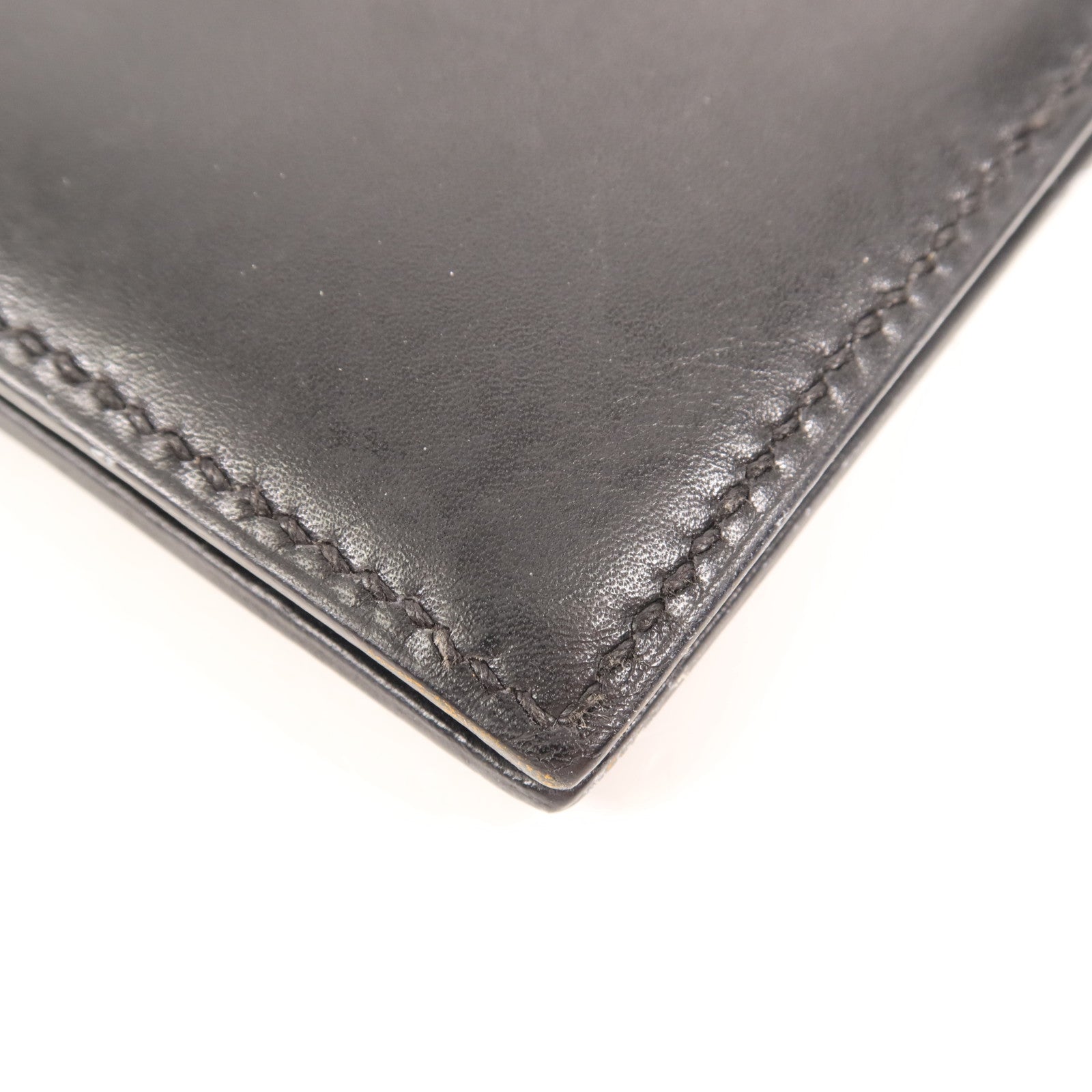 HERMES 牛皮皮革Wallet錢包89 Noir