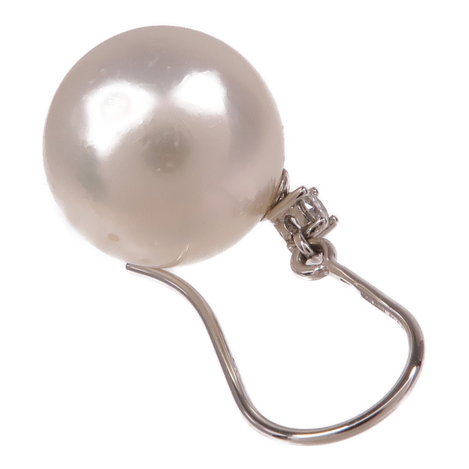 JEWELRY 18K白金Pearl Diamond Earrings珍珠/鑽石耳環