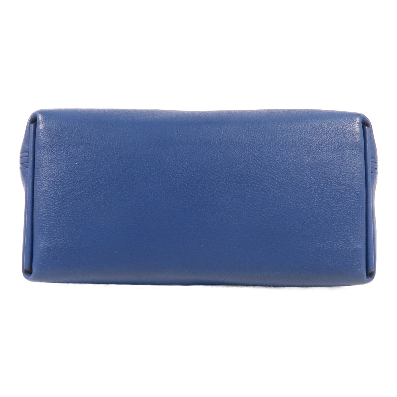 HERMES Evercolor皮革/Swift皮革24/24 Mini銀扣手挽肩背兩用袋 Bleu France
