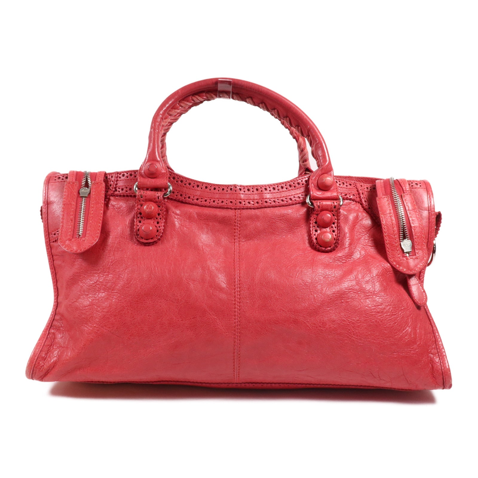 BALENCIAGA 牛皮皮革Giant City銀扣手挽肩背兩用袋