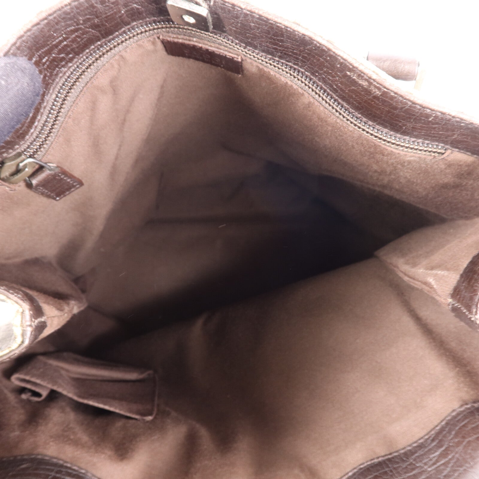 GUCCI 塗層帆布Tote Bag銀扣手挽袋