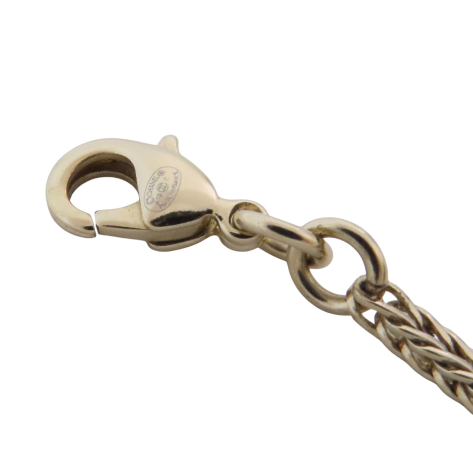 CHANEL 金屬/仿珍珠/PVC Necklace金扣項鏈