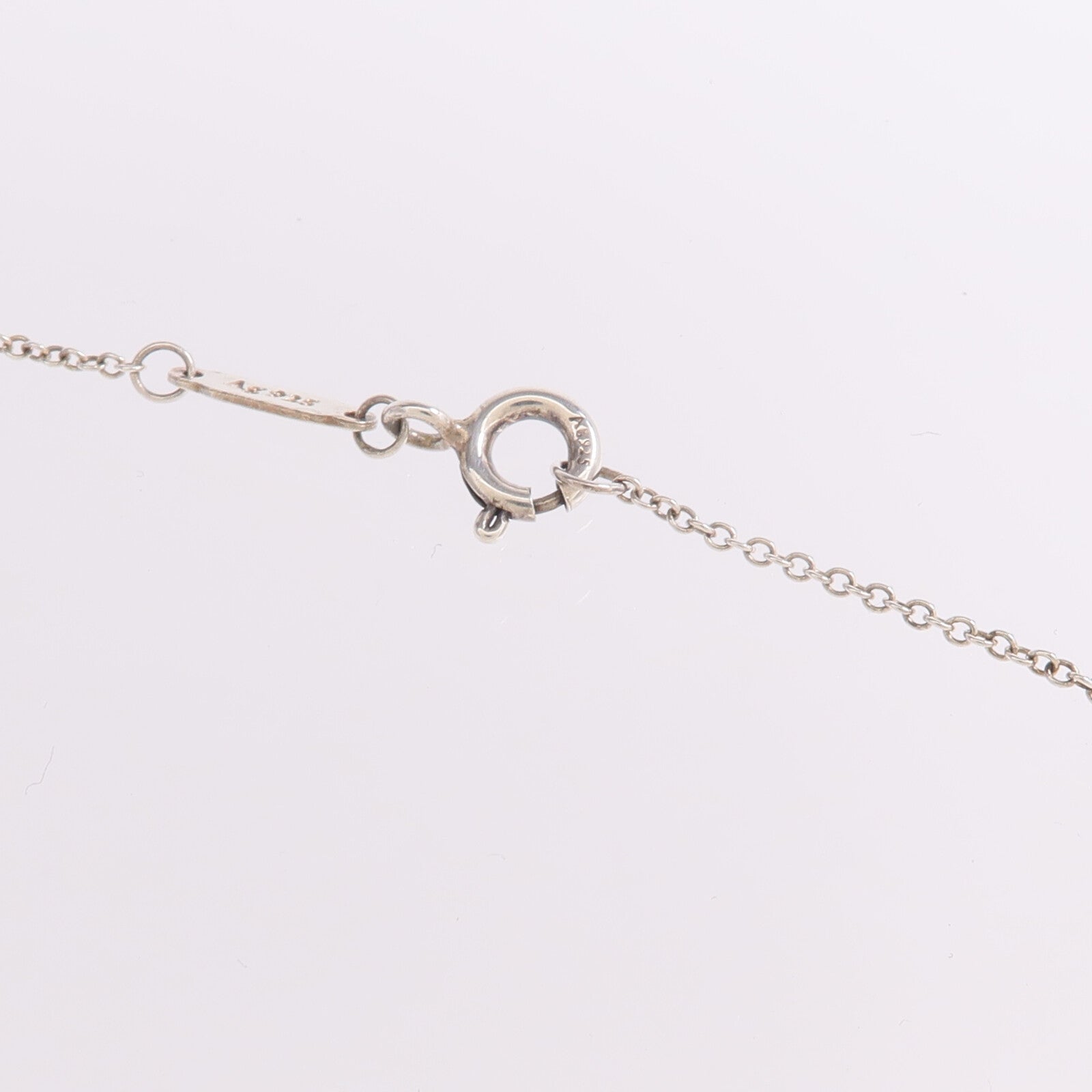TIFFANY＆CO 925純銀Return To Tiffany Diamond Necklace鑽石項鍊