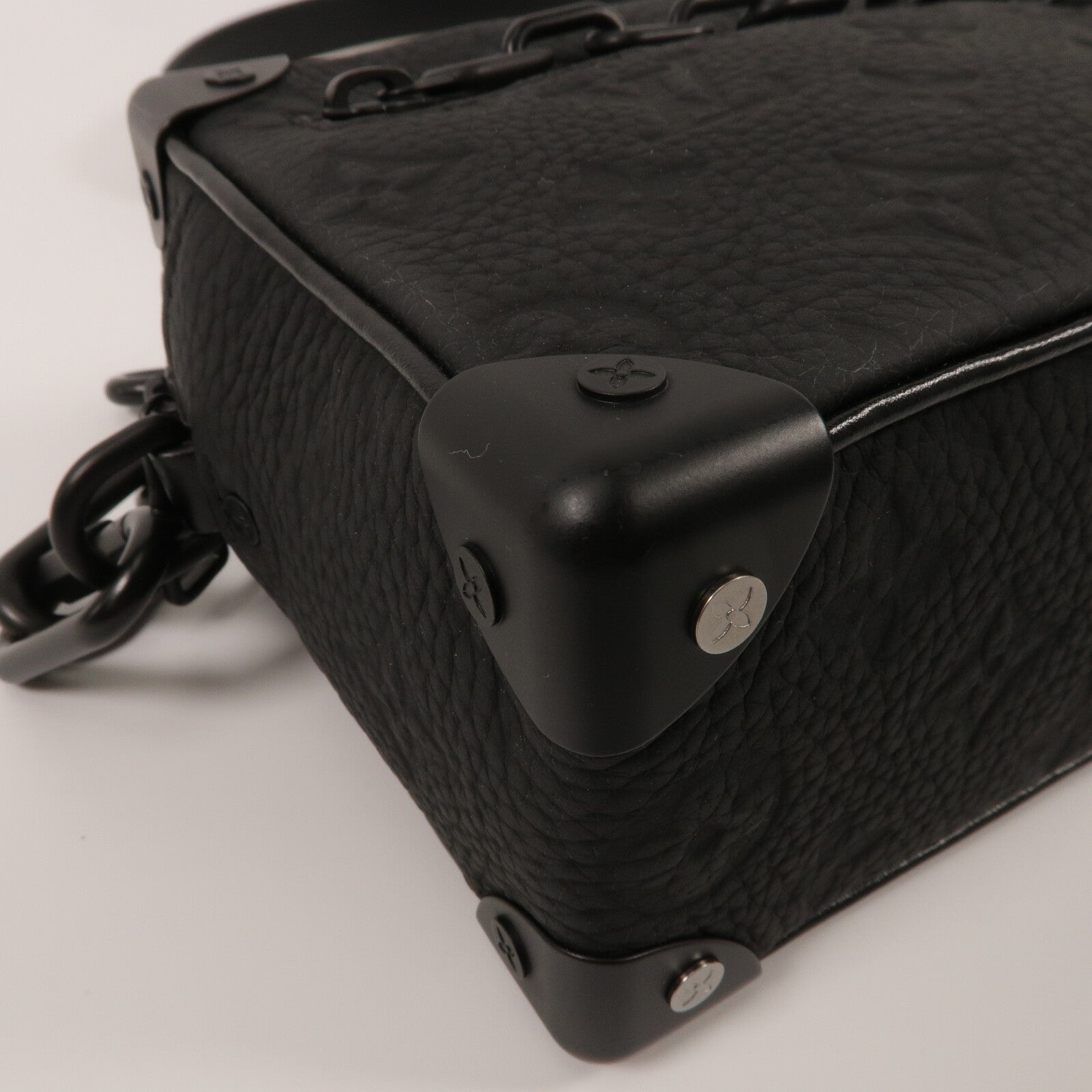 LOUIS VUITTON Monogram Taurillon Mini Soft Trunk肩背袋