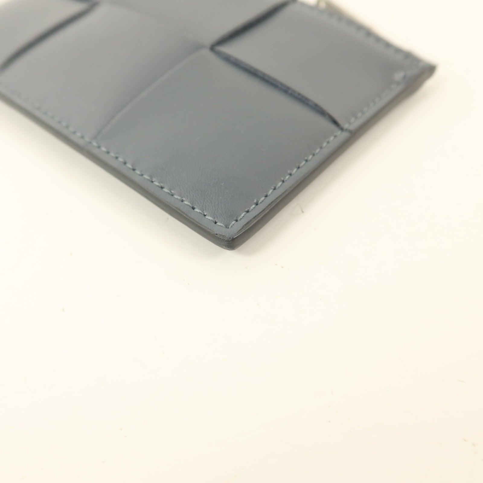 BOTTEGA VENETA 牛皮皮革Zippered Card Case銀扣卡片套