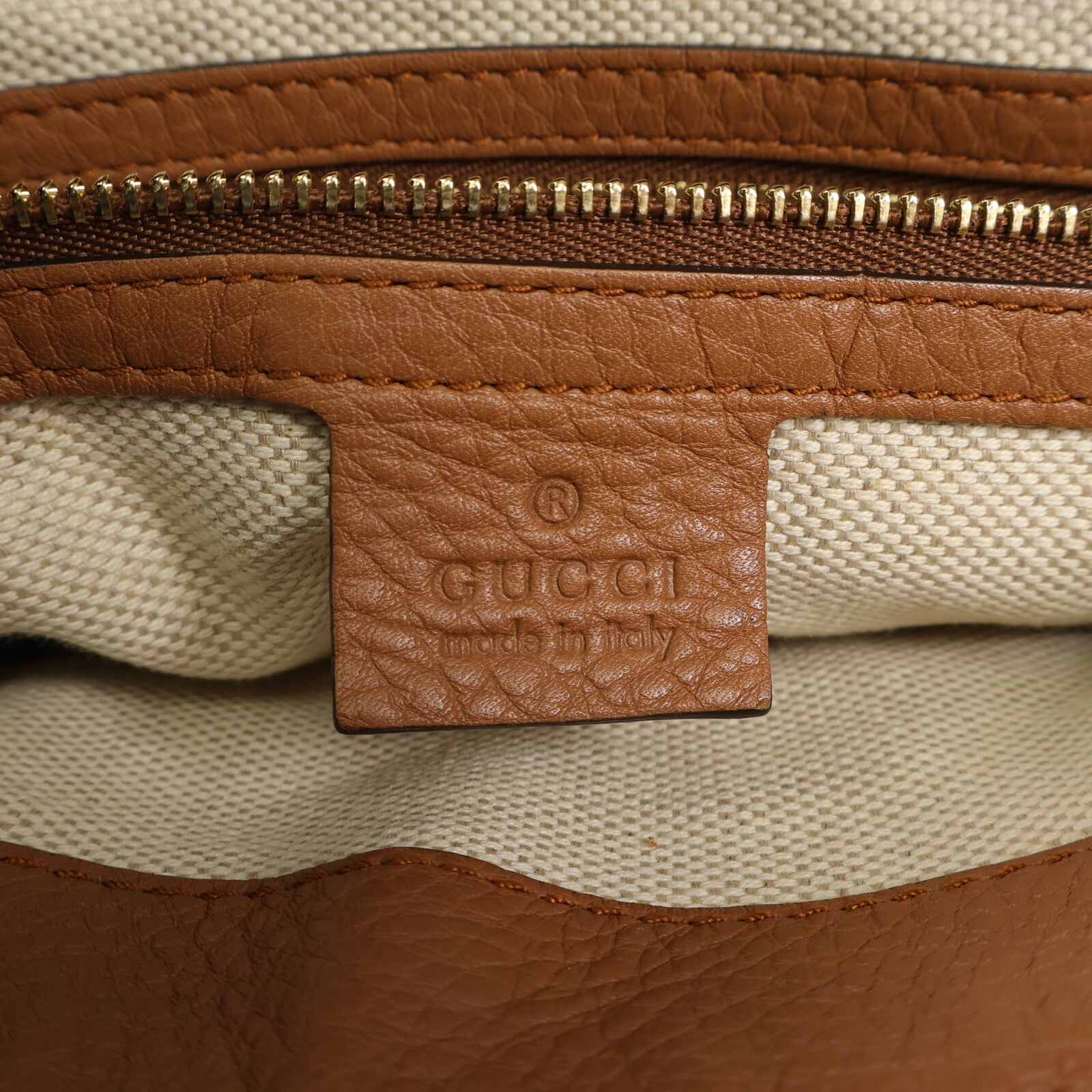 GUCCI 牛皮皮革Shoulder Bag金扣手挽肩背兩用袋