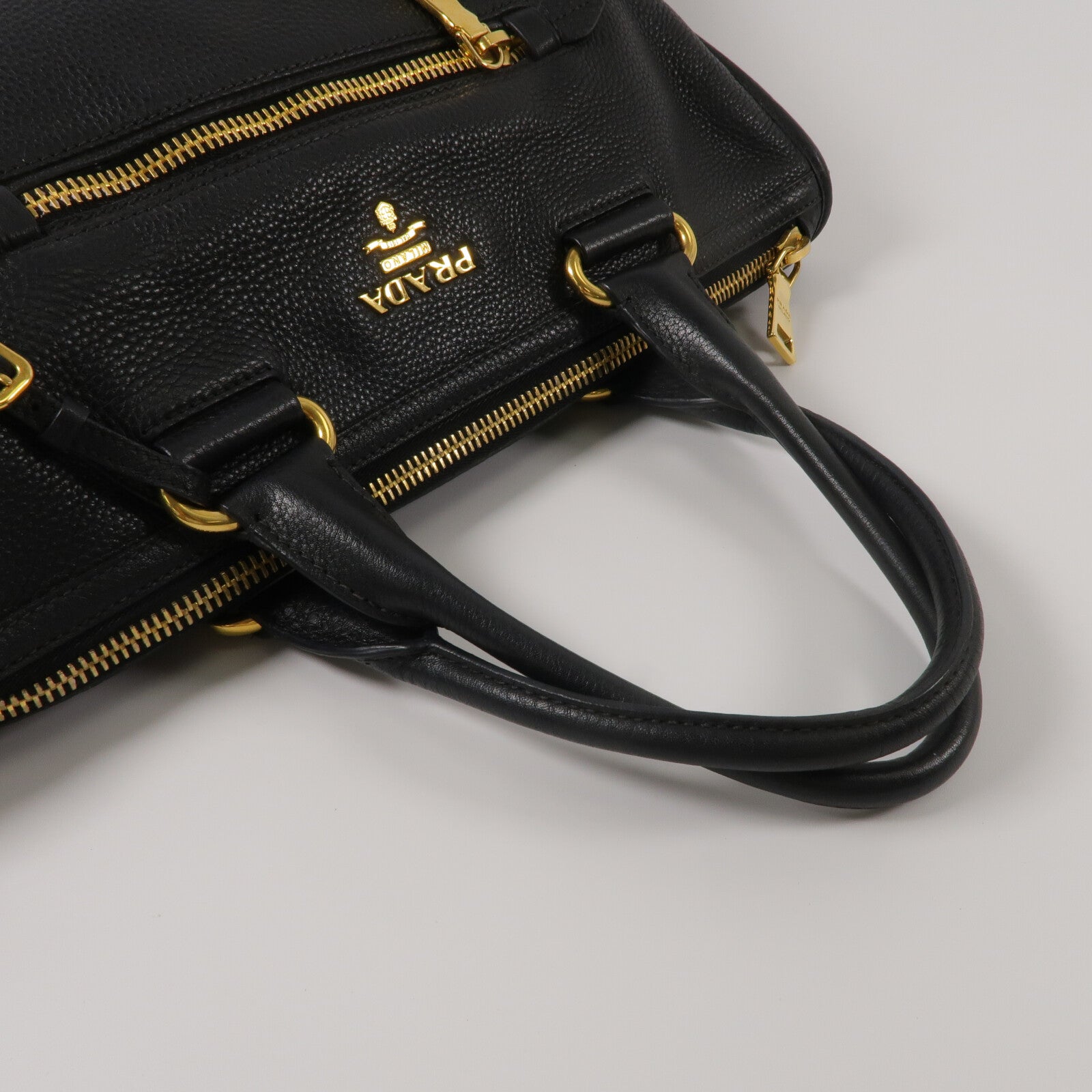 PRADA 牛皮皮革2Way Shoulder手挽肩背兩用袋