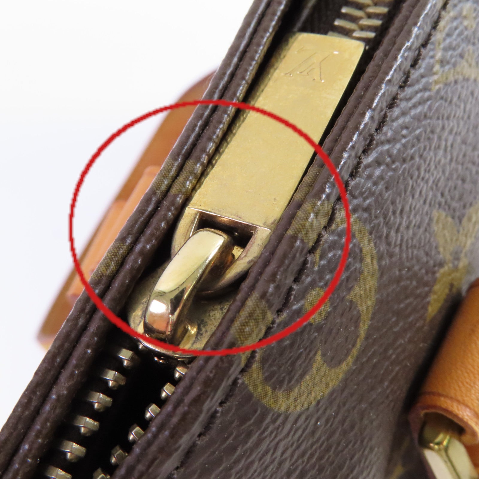 LOUIS VUITTON Monogram Cabas Piano Tote Bag金扣肩背袋啡色