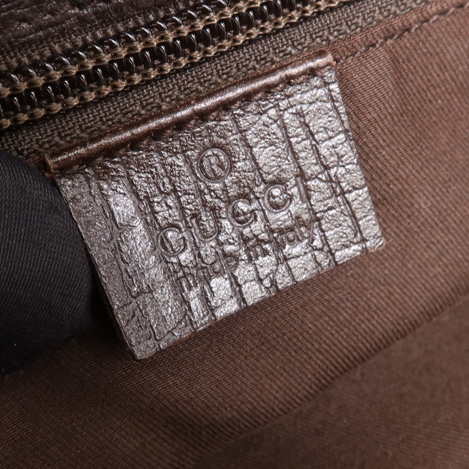 GUCCI 塗層帆布Tote Bag銀扣手挽袋