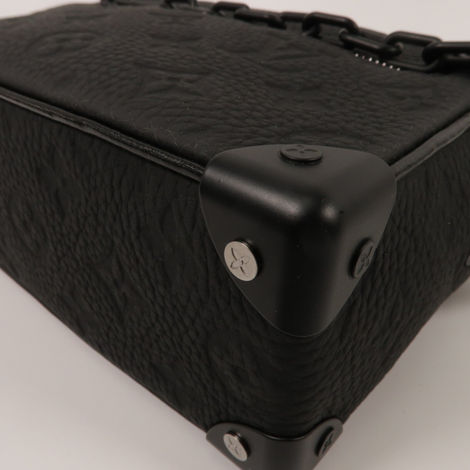 LOUIS VUITTON Monogram Taurillon Mini Soft Trunk肩背袋