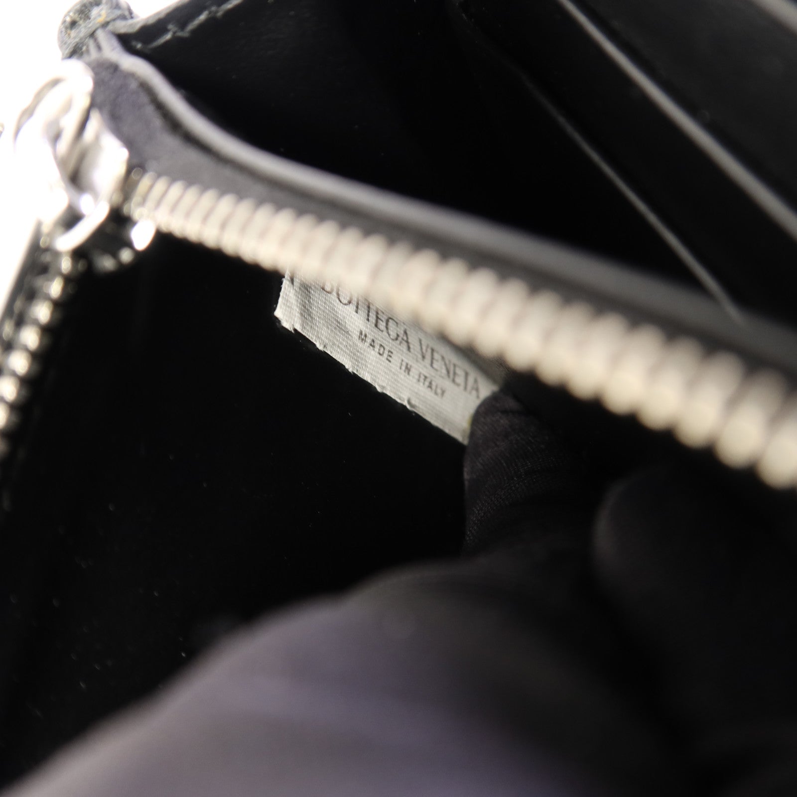 BOTTEGA VENETA 織紋皮革Long Round Wallet銀扣長錢包