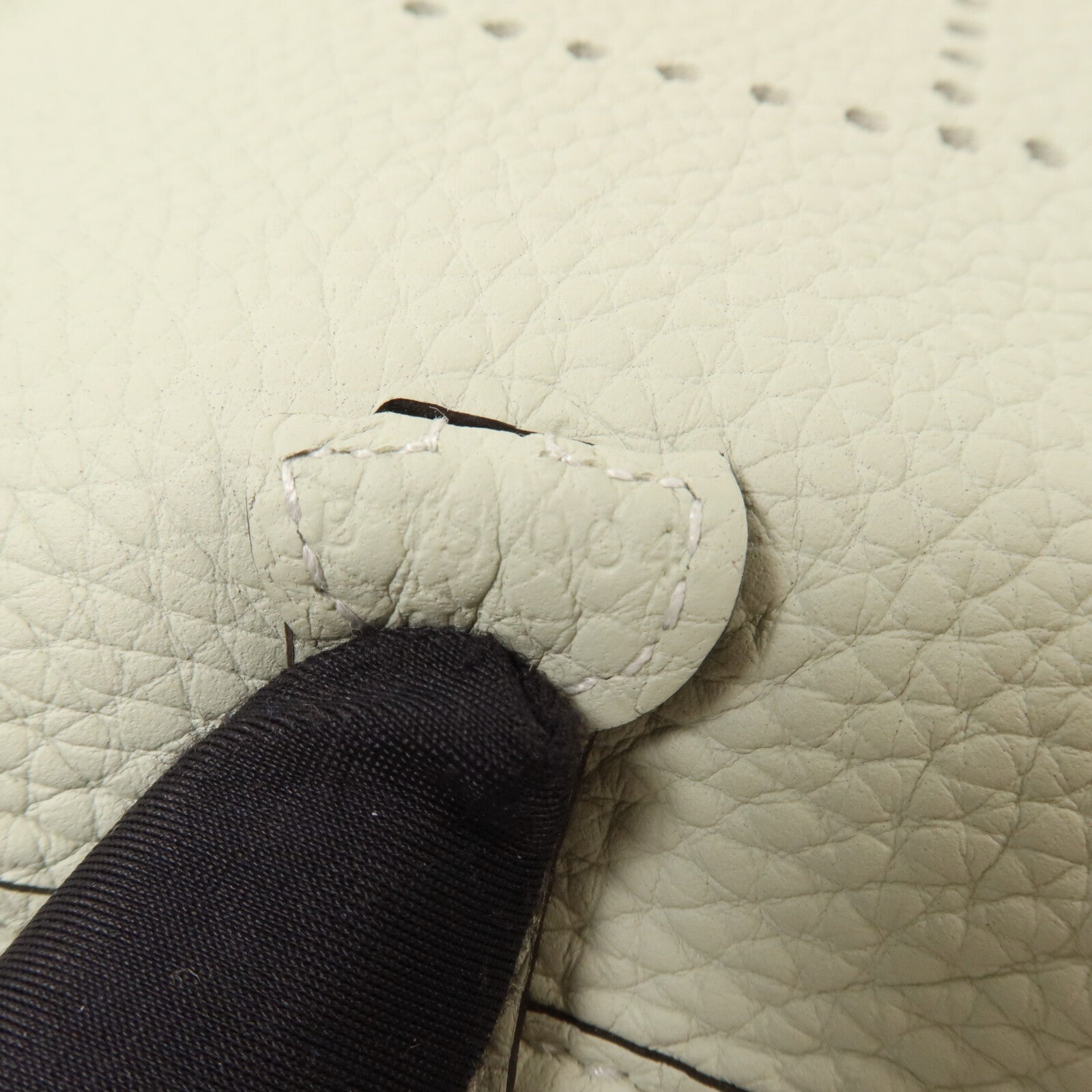 HERMES Clemence皮革Evelyne TPM肩背袋Gris Neve
