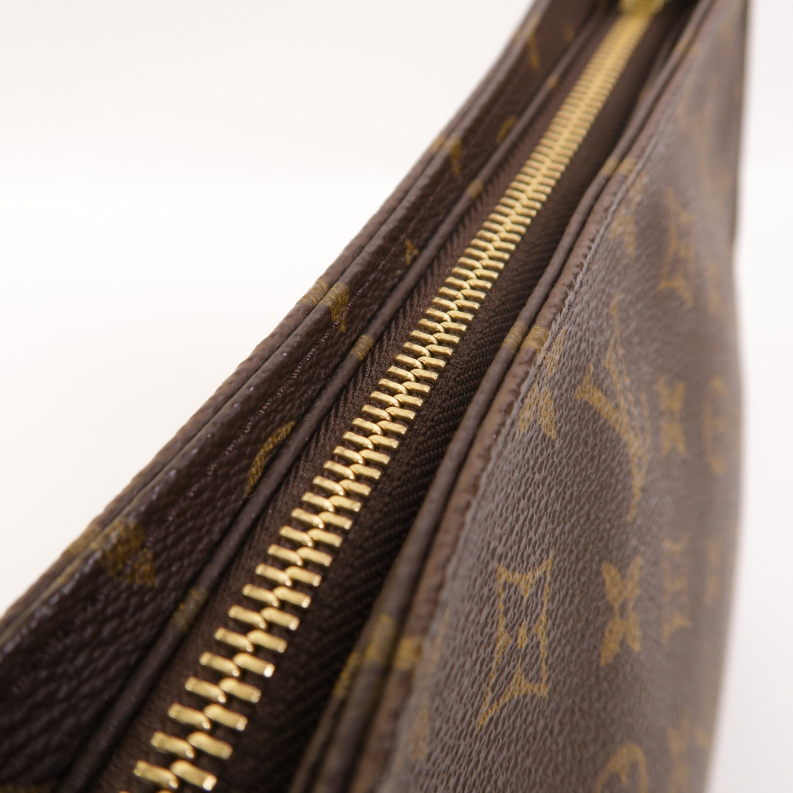 LOUIS VUITTON Monogram Looping MM金扣肩背袋棕色