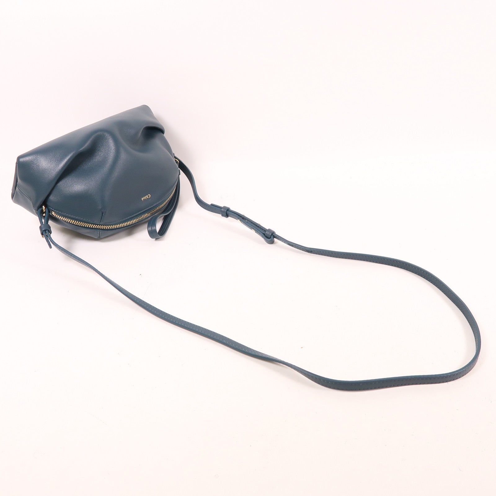 Chloe 牛皮皮革Shoulder Bag金扣肩背袋