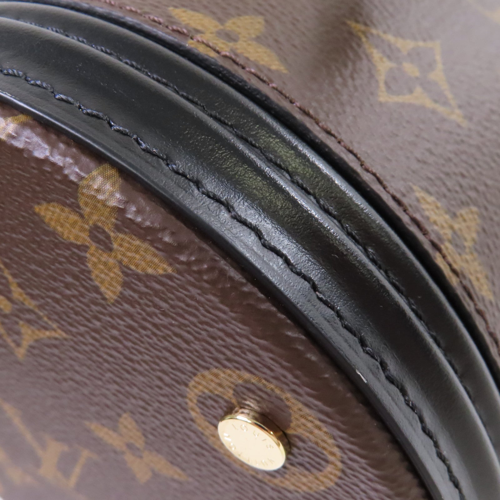 LOUIS VUITTON Monogram Canoe 2Way Shoulder Bag金扣手挽肩背兩用袋啡色