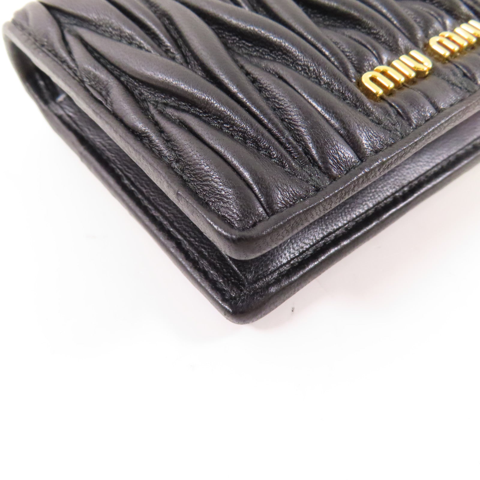 Miu Miu 羊皮皮革Wallet金扣錢包