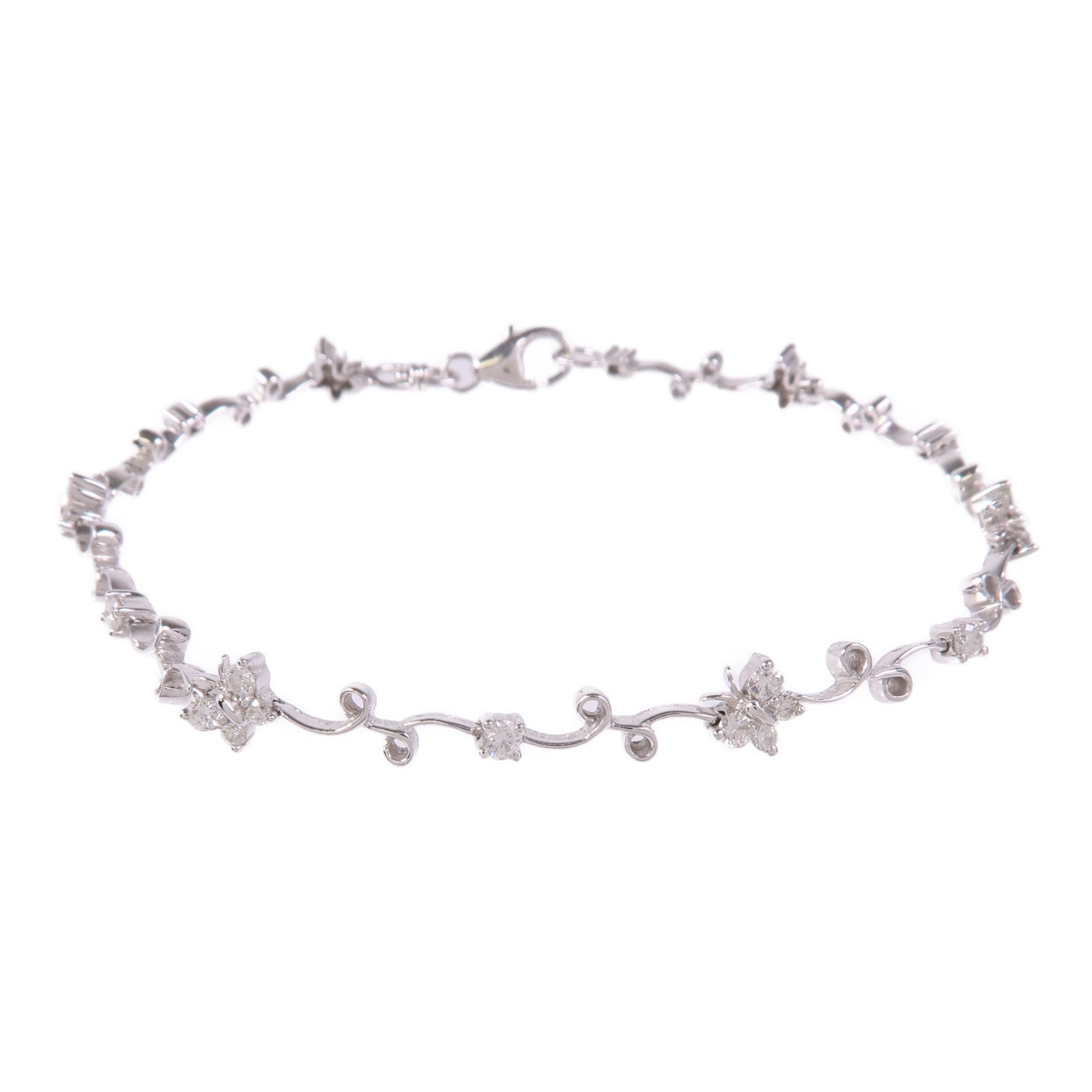 JEWELRY 18K白金Diamond Bracelet鑽石手鏈