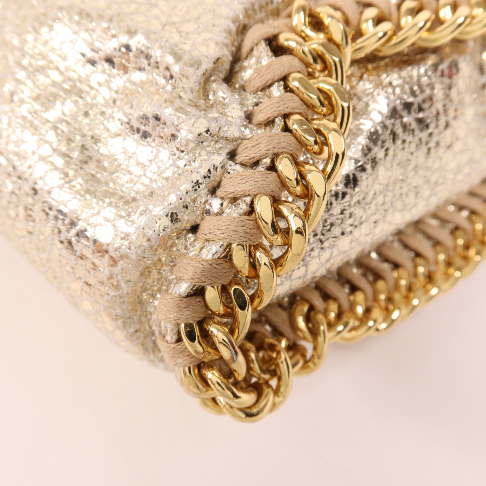 Stella McCartney 聚酯纖維Chain Shoulder金扣鏈帶肩背袋